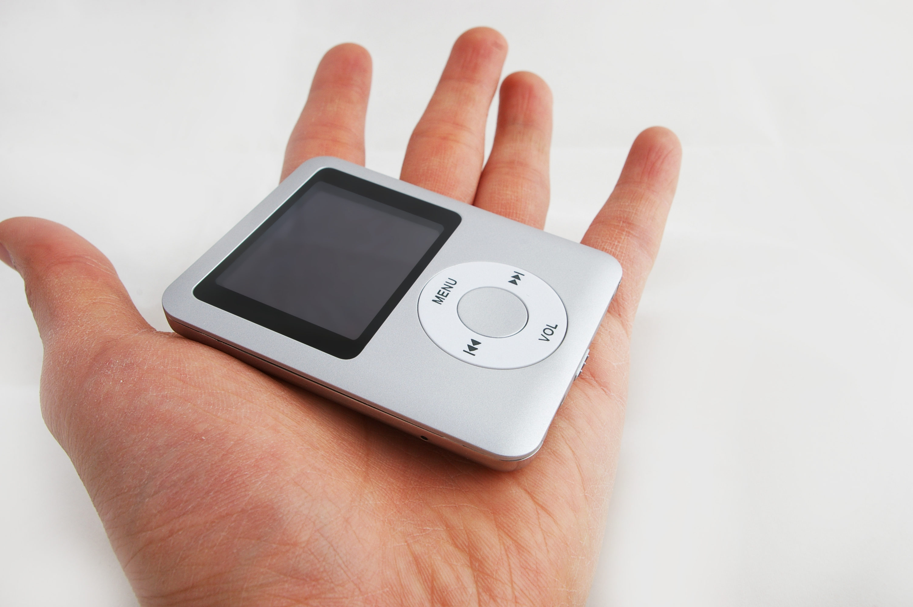 Mp3 player in hand, Argent, Mp4, Walkman, Video, HQ Photo