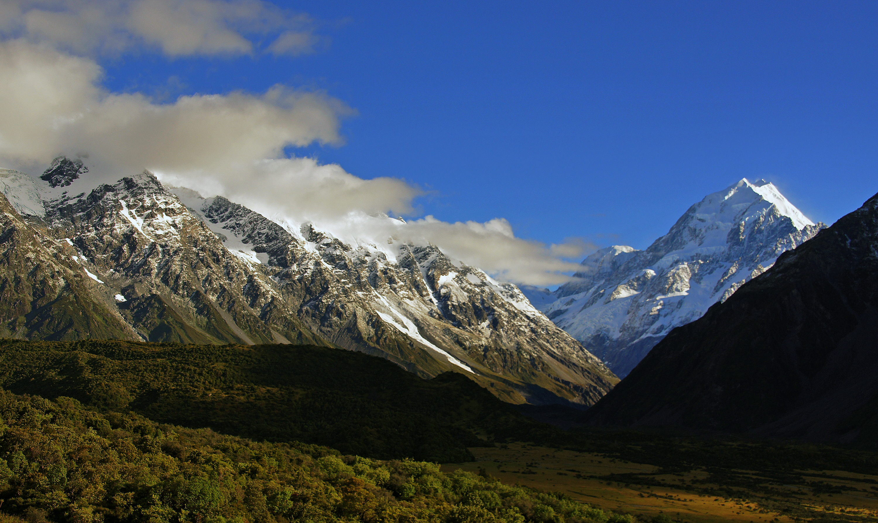 Mt Cook National Park. NZ, Alpine Guides, Mt Cook New Zealand, Mountain, Southern Alps New Zealand, Snow, HQ Photo
