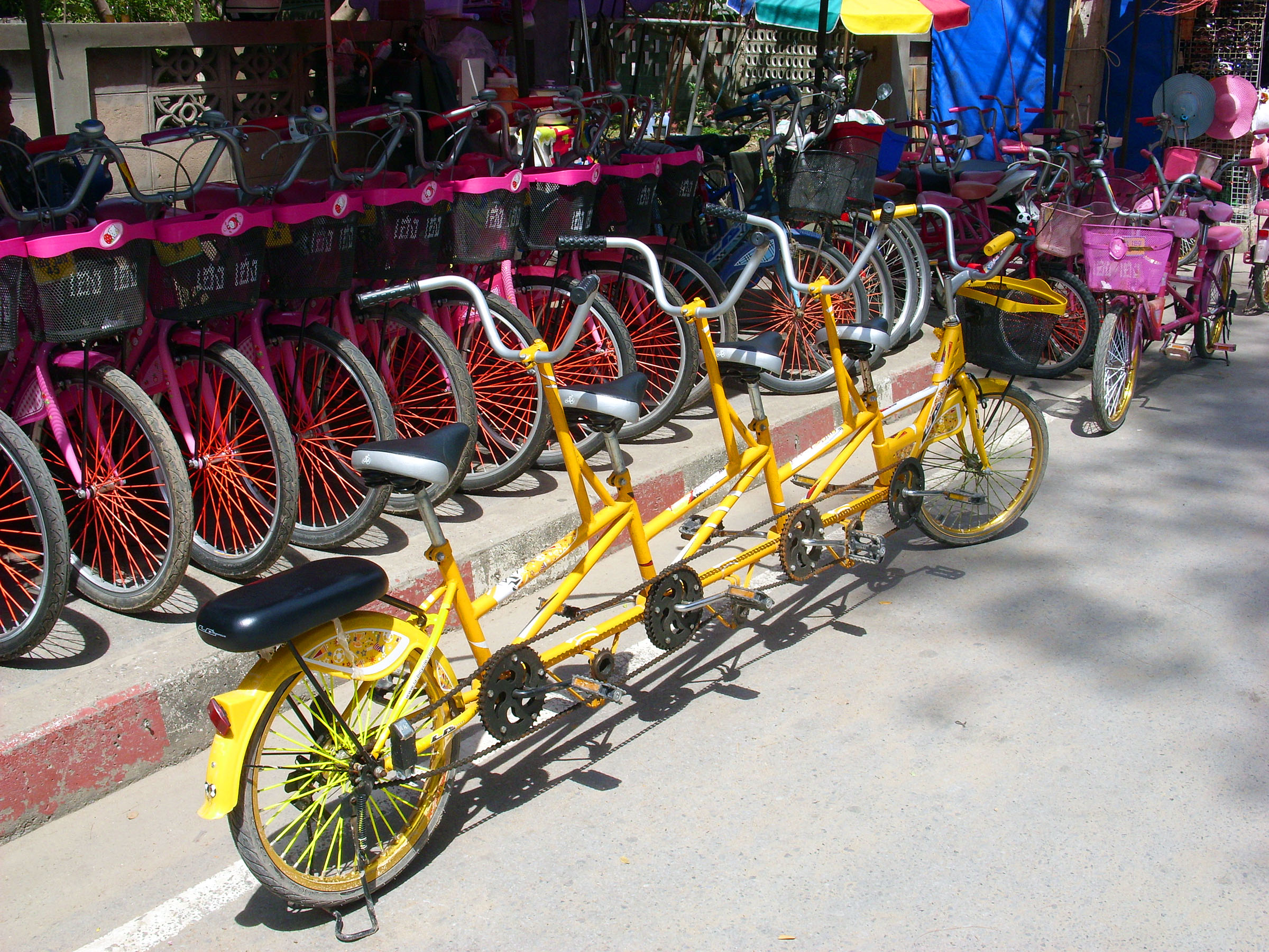 Multi-rider bicycles photo