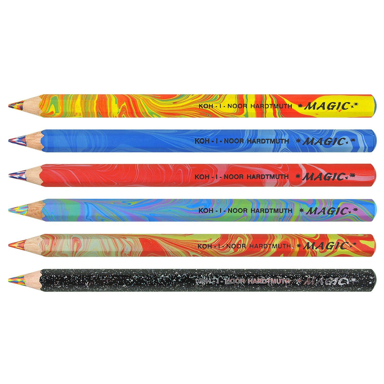 Amazon.com: Koh-i-noor 6 Magic Pencils with Special Multicolored ...