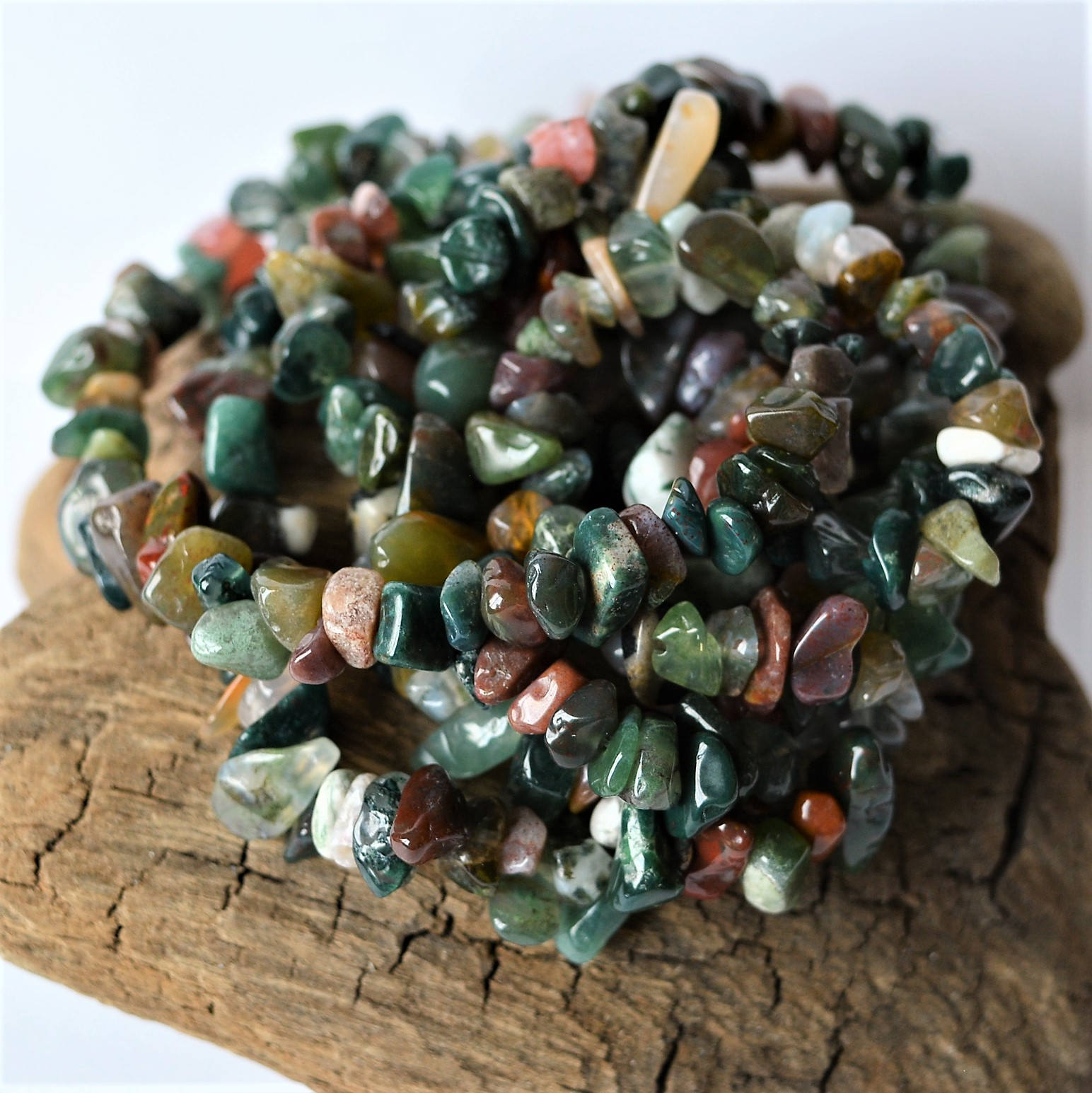Fancy Jasper Chip Beads Multicolor Natural Gemstone Bead Lot Mixed ...