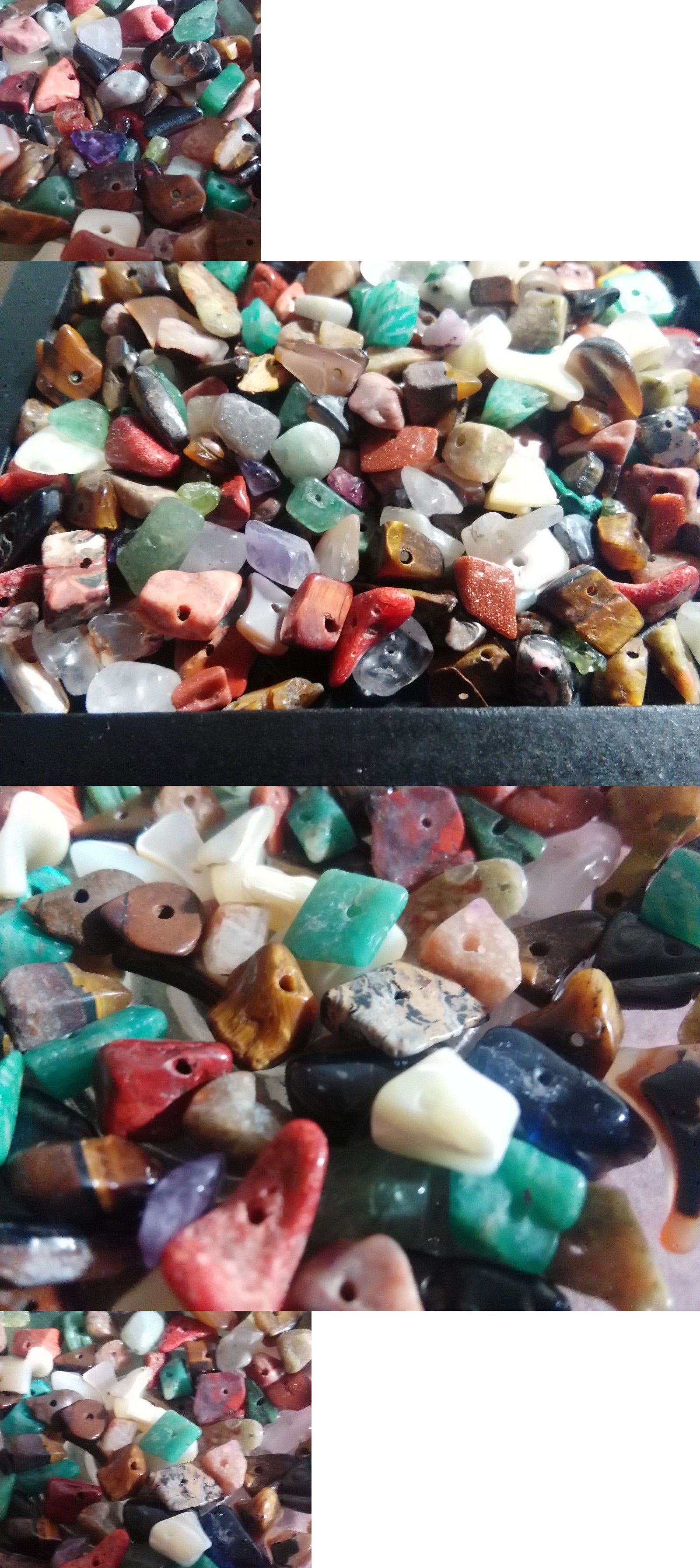 Supplies 64516: 10,000 Bulk Gem Mix Beads Variety Multicolor Stone ...
