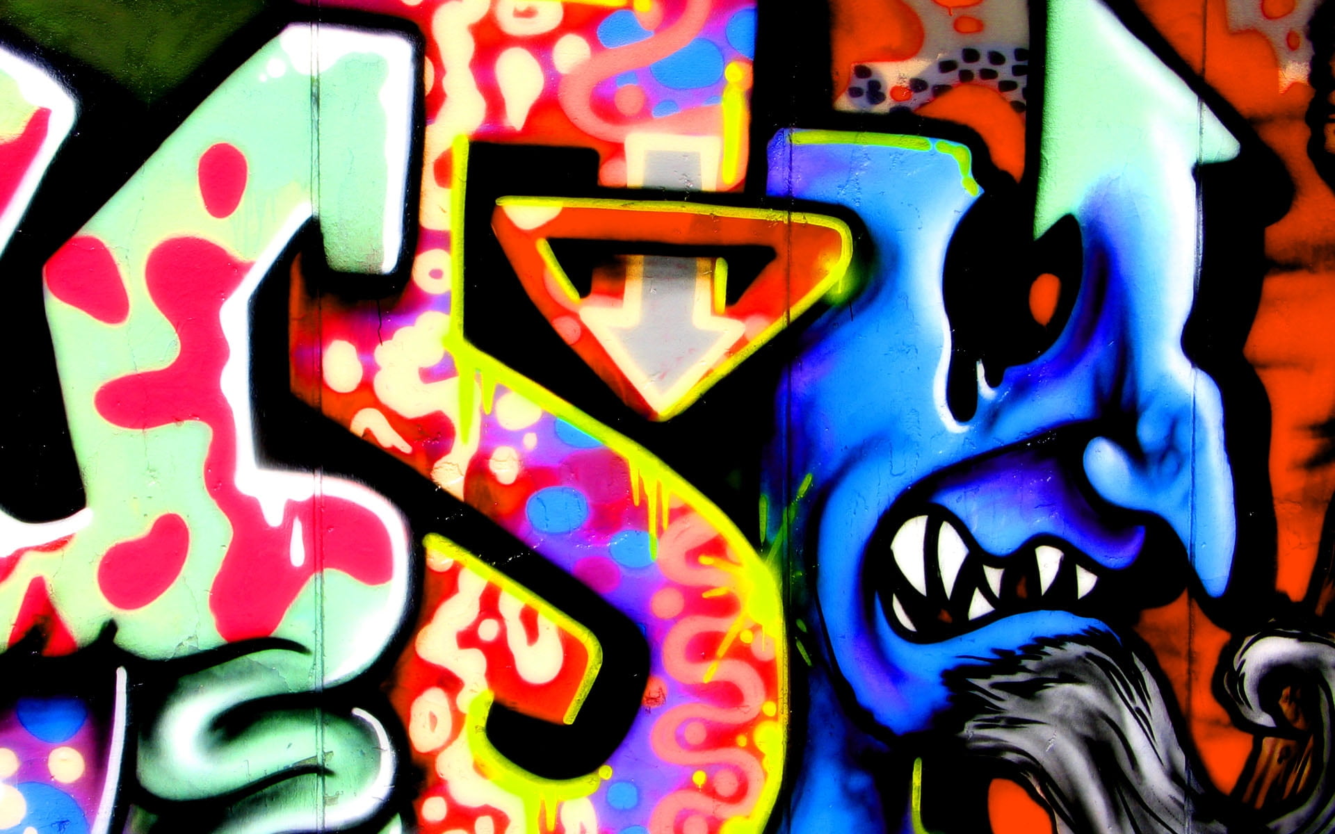 Multicolored graffiti HD wallpaper | Wallpaper Flare