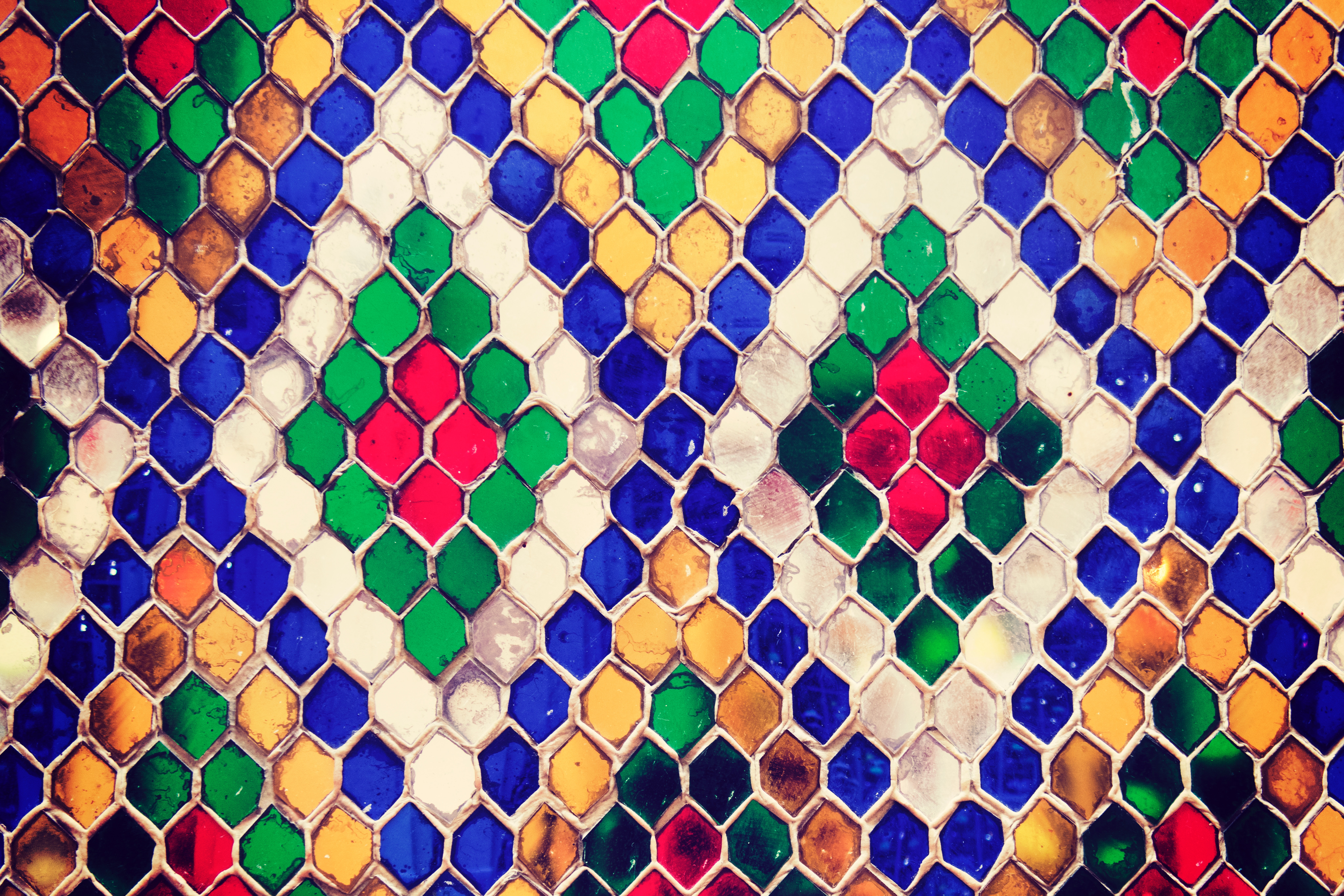 Multicolored Mosaic Photo, Abstract, Graphic, Texture, Style, HQ Photo