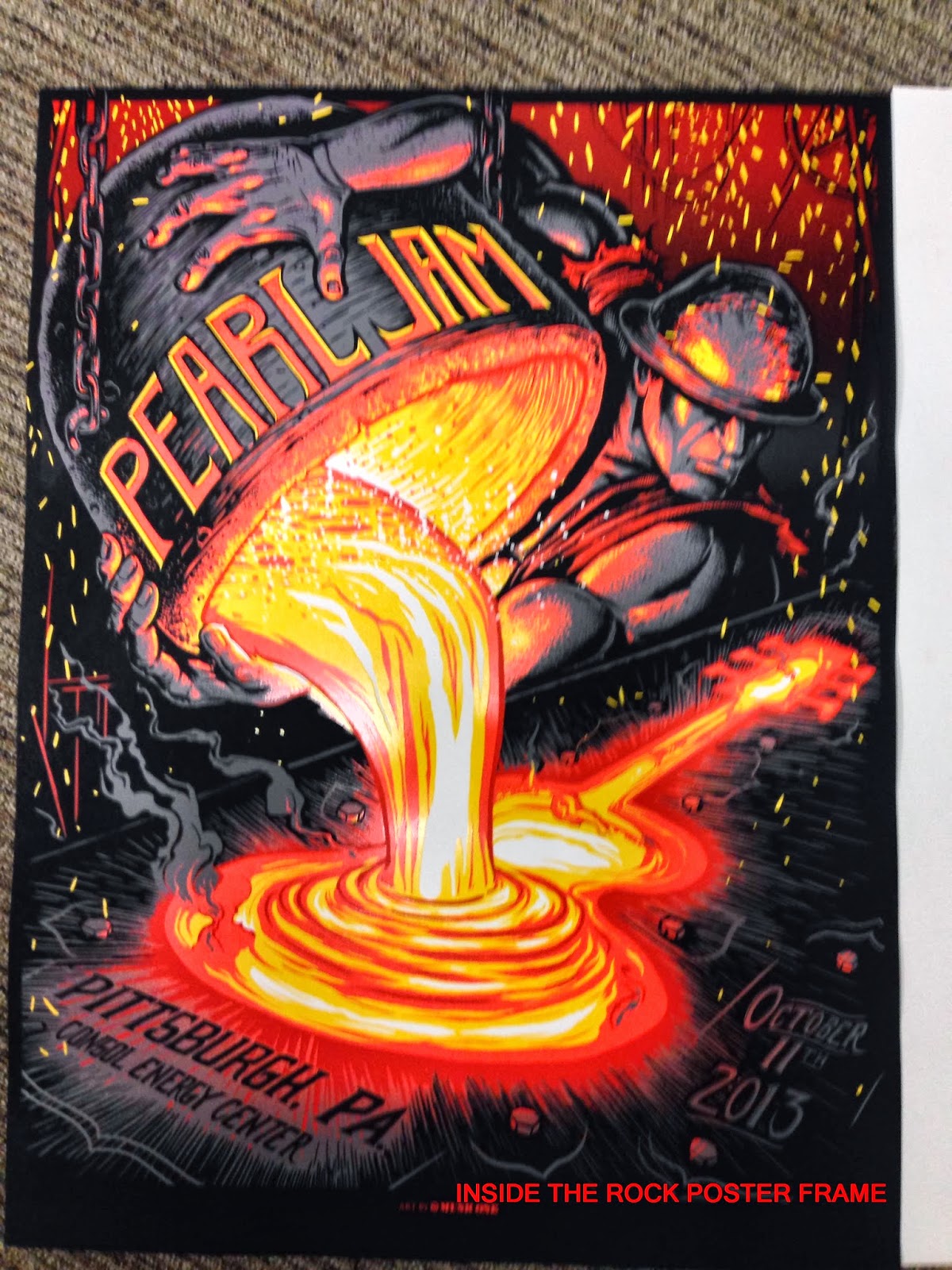 INSIDE THE ROCK POSTER FRAME BLOG: Pearl Jam Pittsburgh Munk One ...