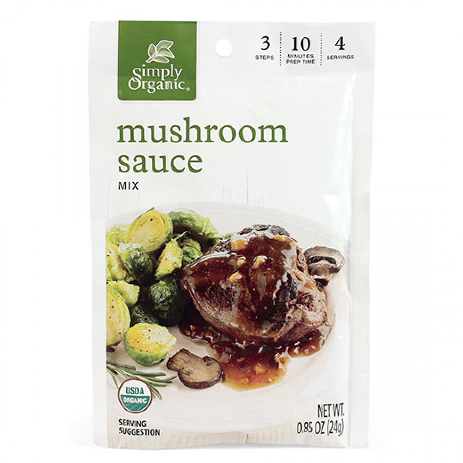 Simply Organic Mushroom Sauce Seasoning Mix 0.85 oz. - Simply Organic