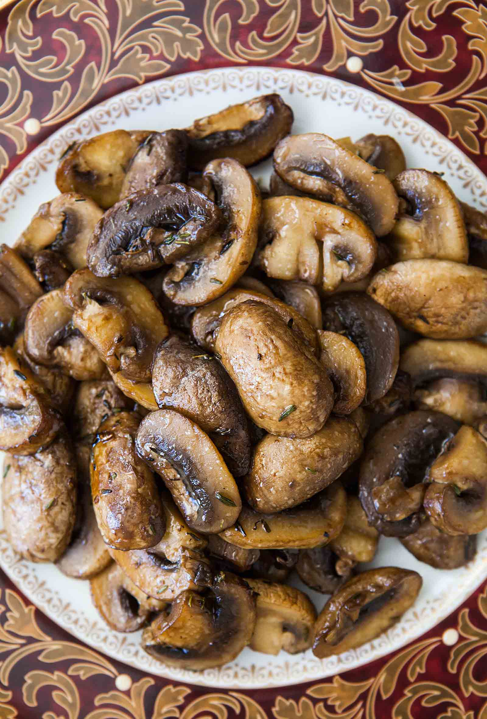 Marsala Glazed Mushrooms Recipe | SimplyRecipes.com