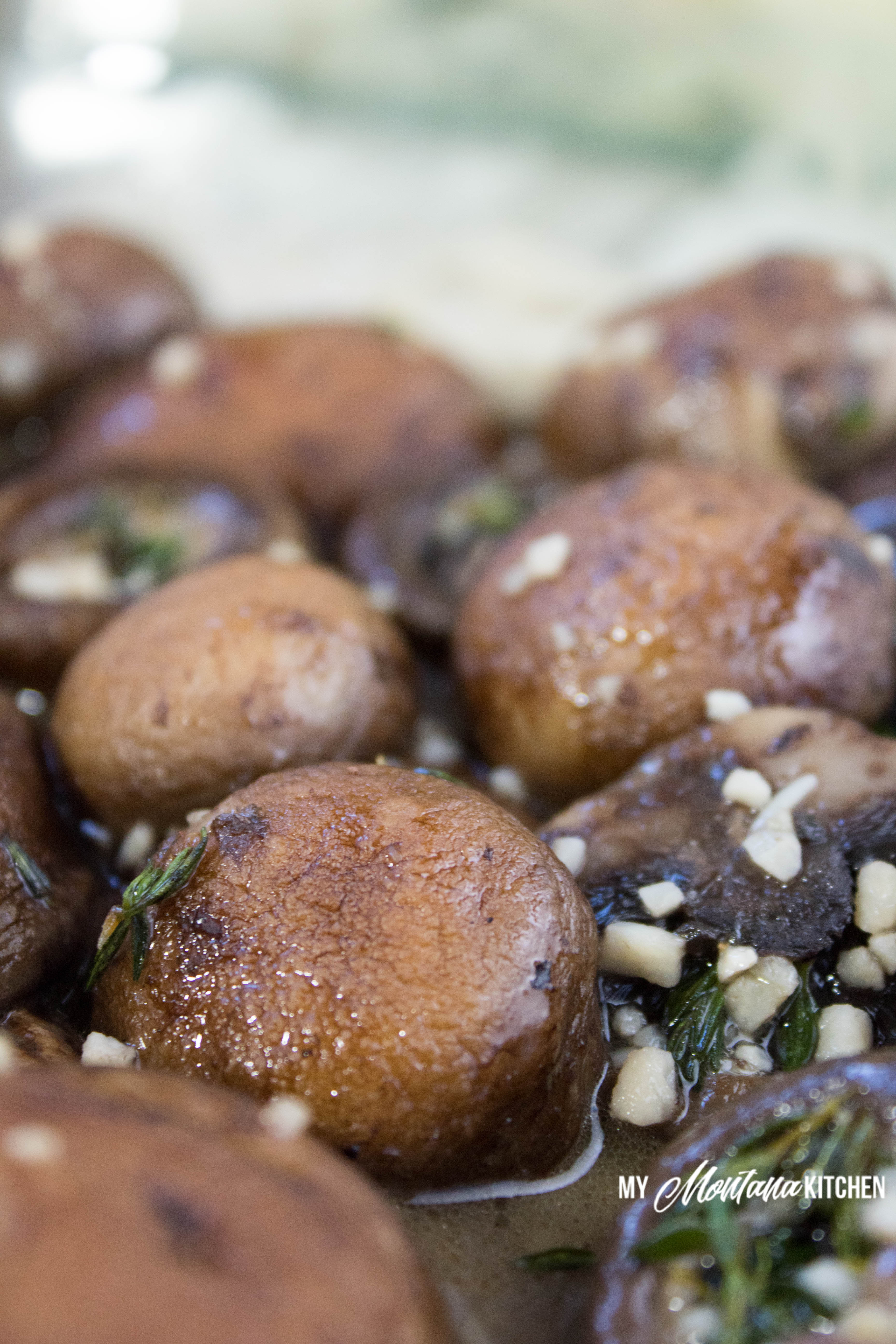 Baked Mushrooms with Butter and Thyme | My Montana Kitchen