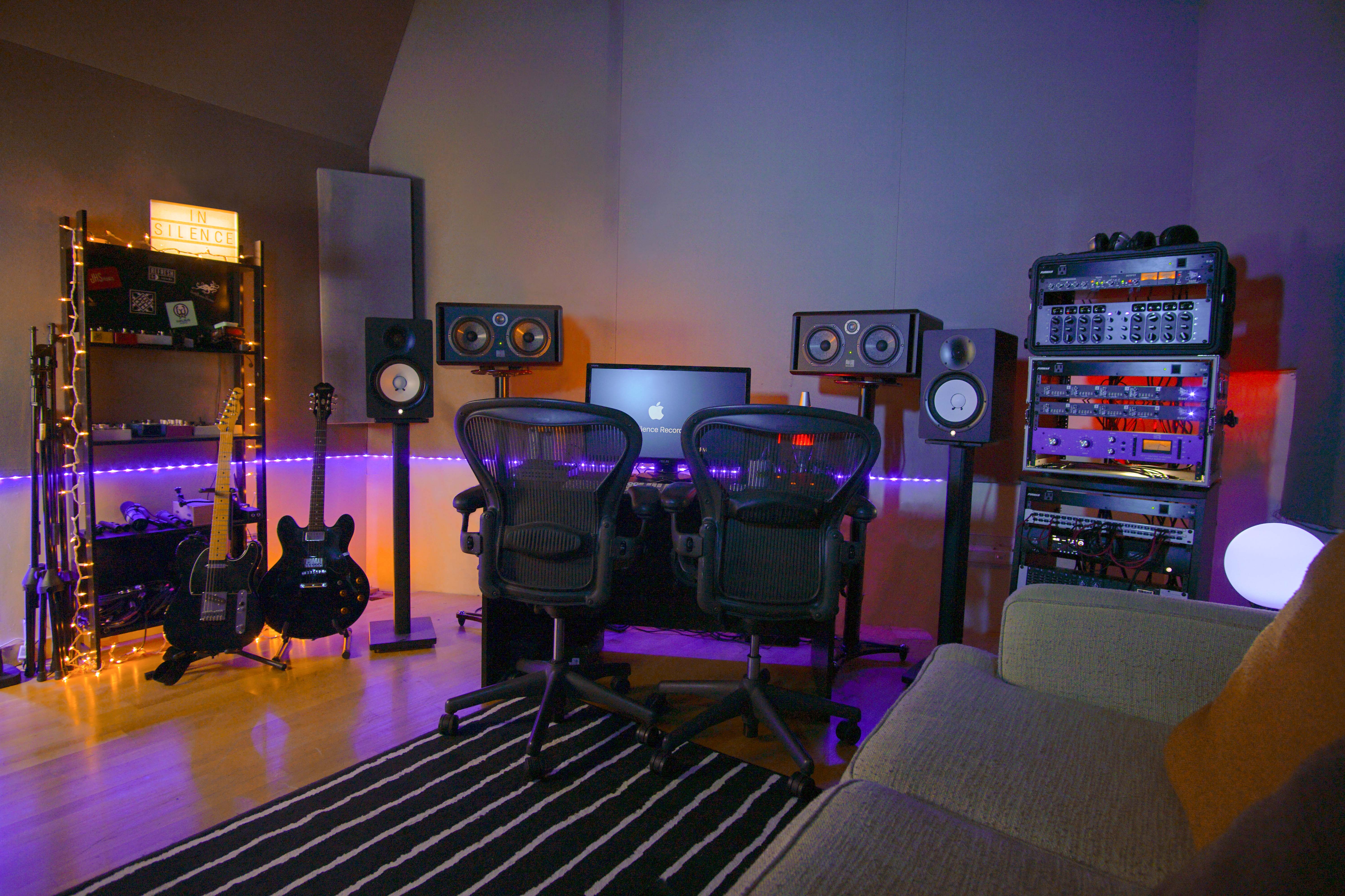 Music production studio photo
