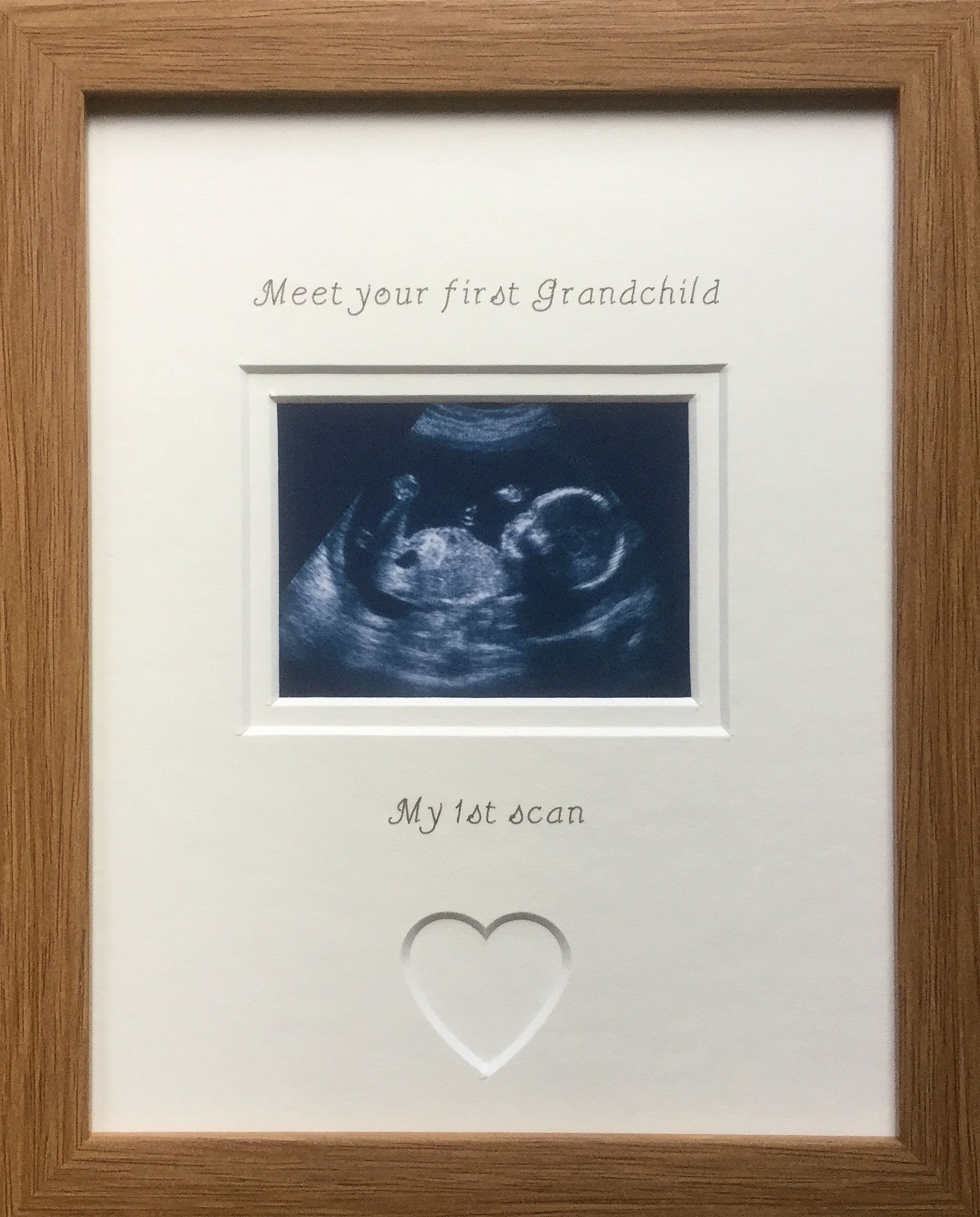 Meet Your First Grandchild Photo Frame 9 x 7 Beech or Oak - Azana ...