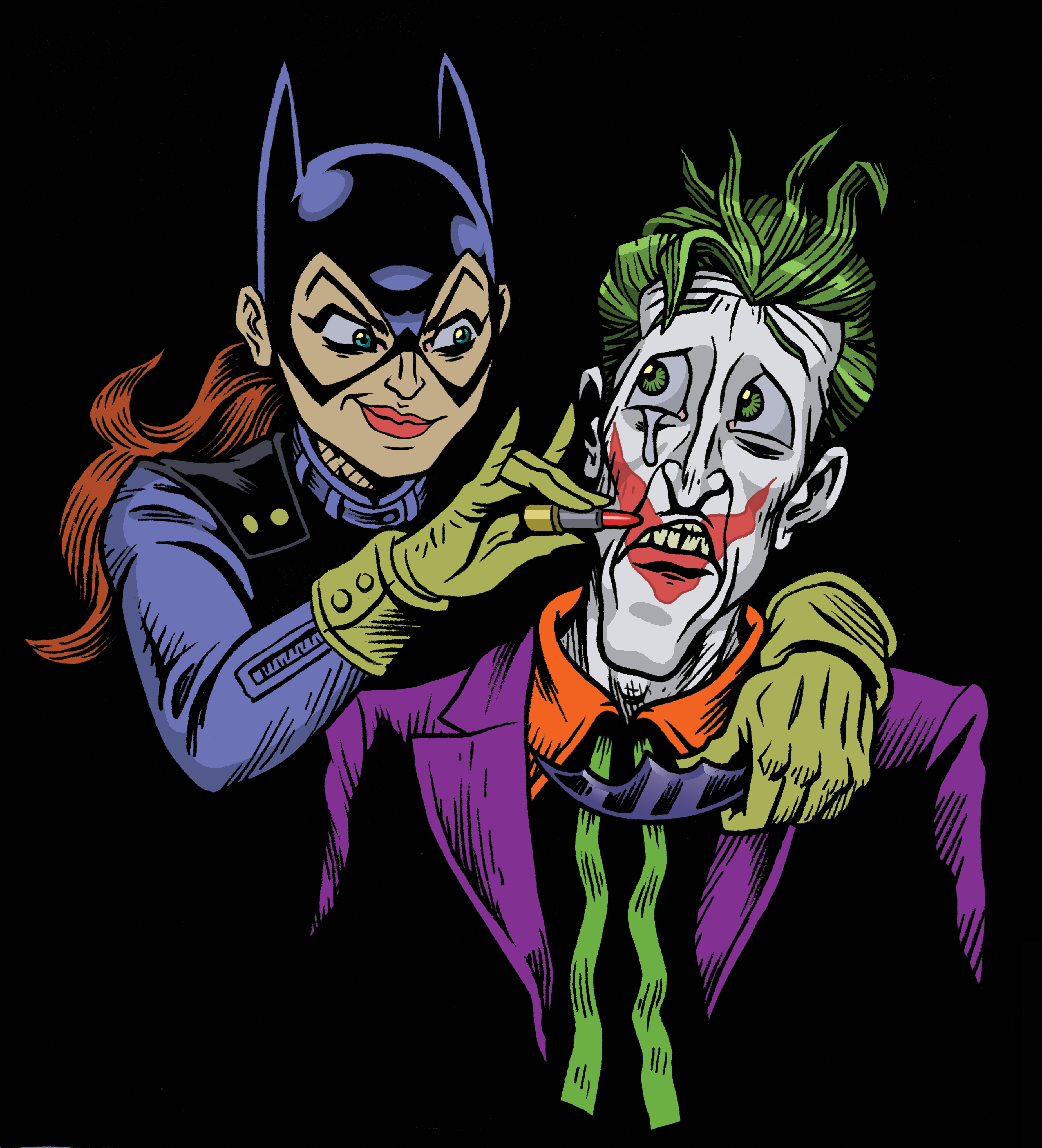 My Take on the Batgirl/Joker Cover by johnhazard on DeviantArt