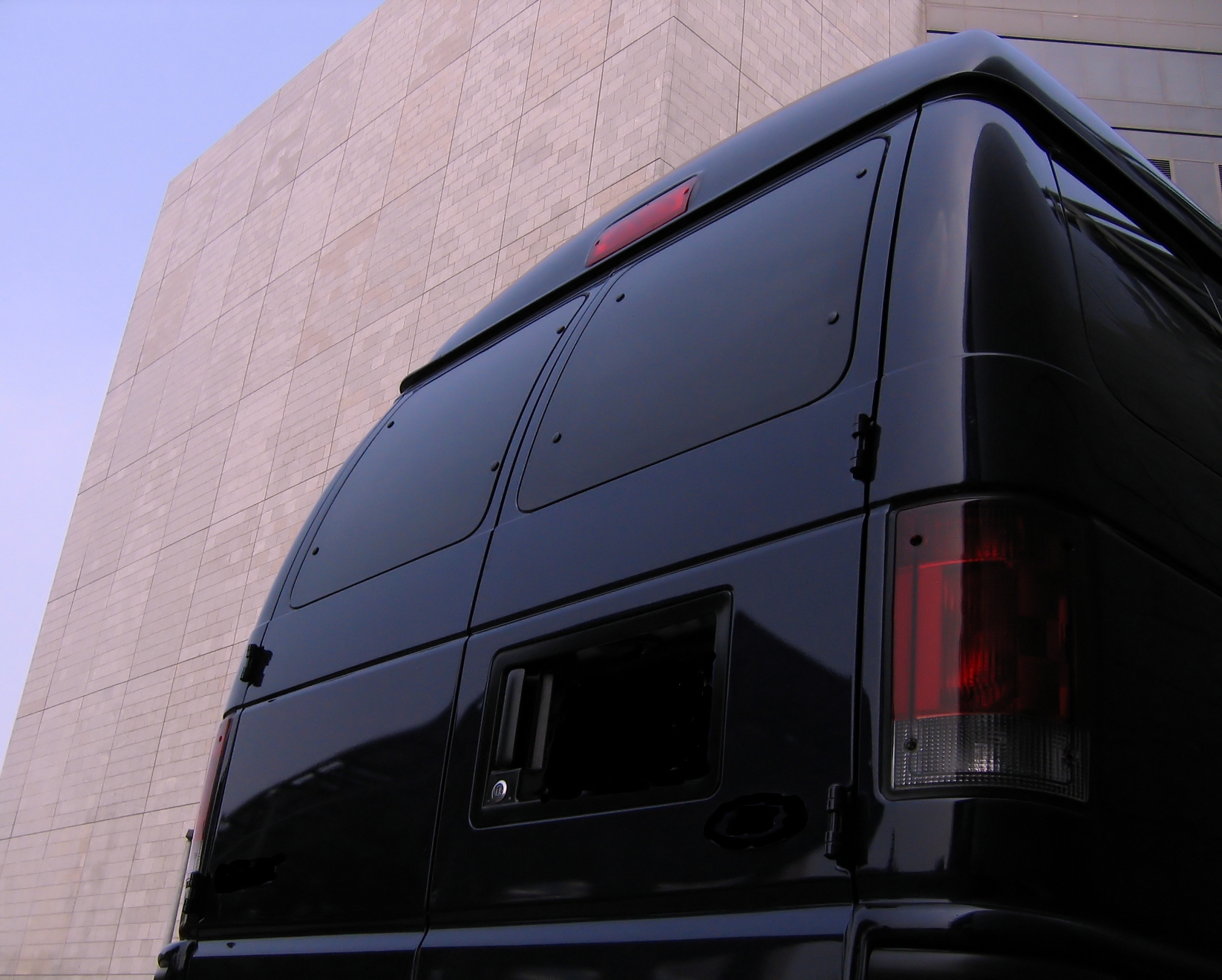 Mysterious Black Van, Auto, Mirror, Vehicle, Van, HQ Photo