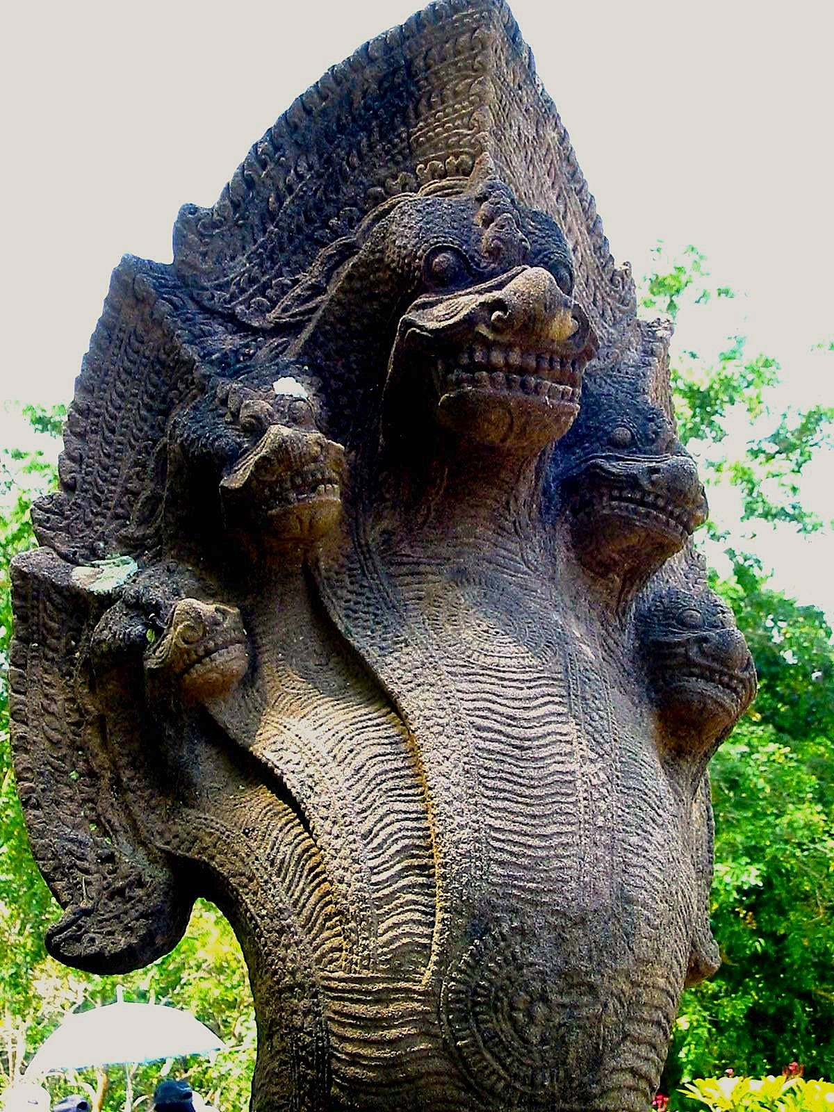 Naga head at Prasat Phanom Rung in Buriram