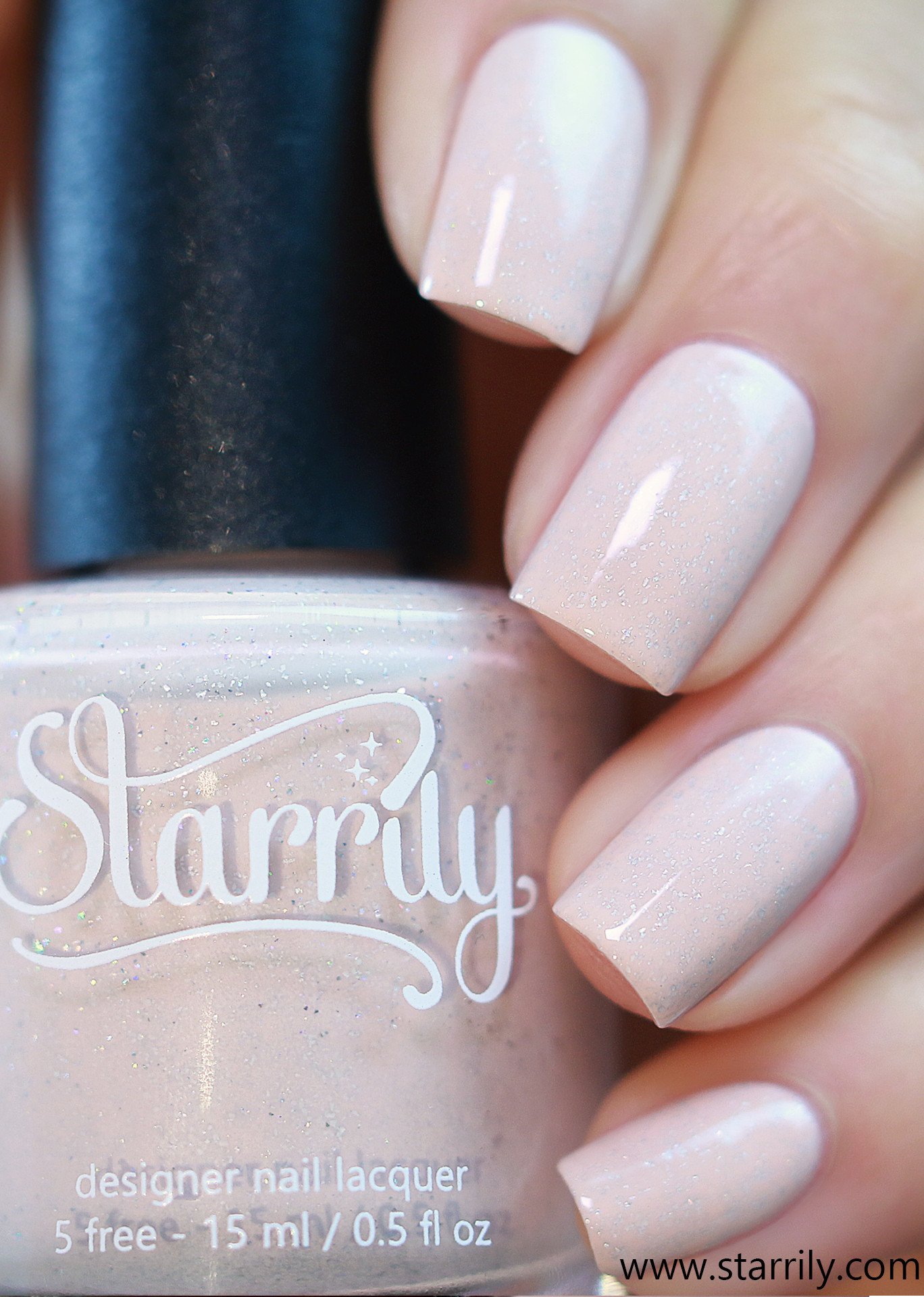 Starrily Ortley Beach - Nude Holographic Nail Polish - 15 ml
