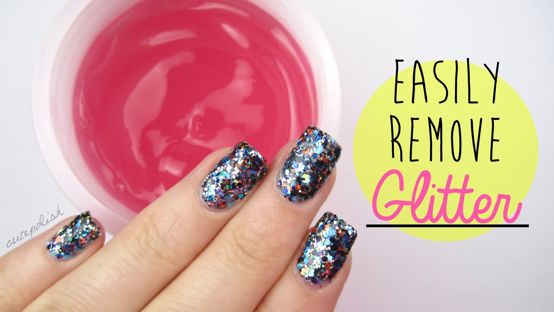NEW & EASIER Way to Remove Glitter Nail Polish?! - YouTube
