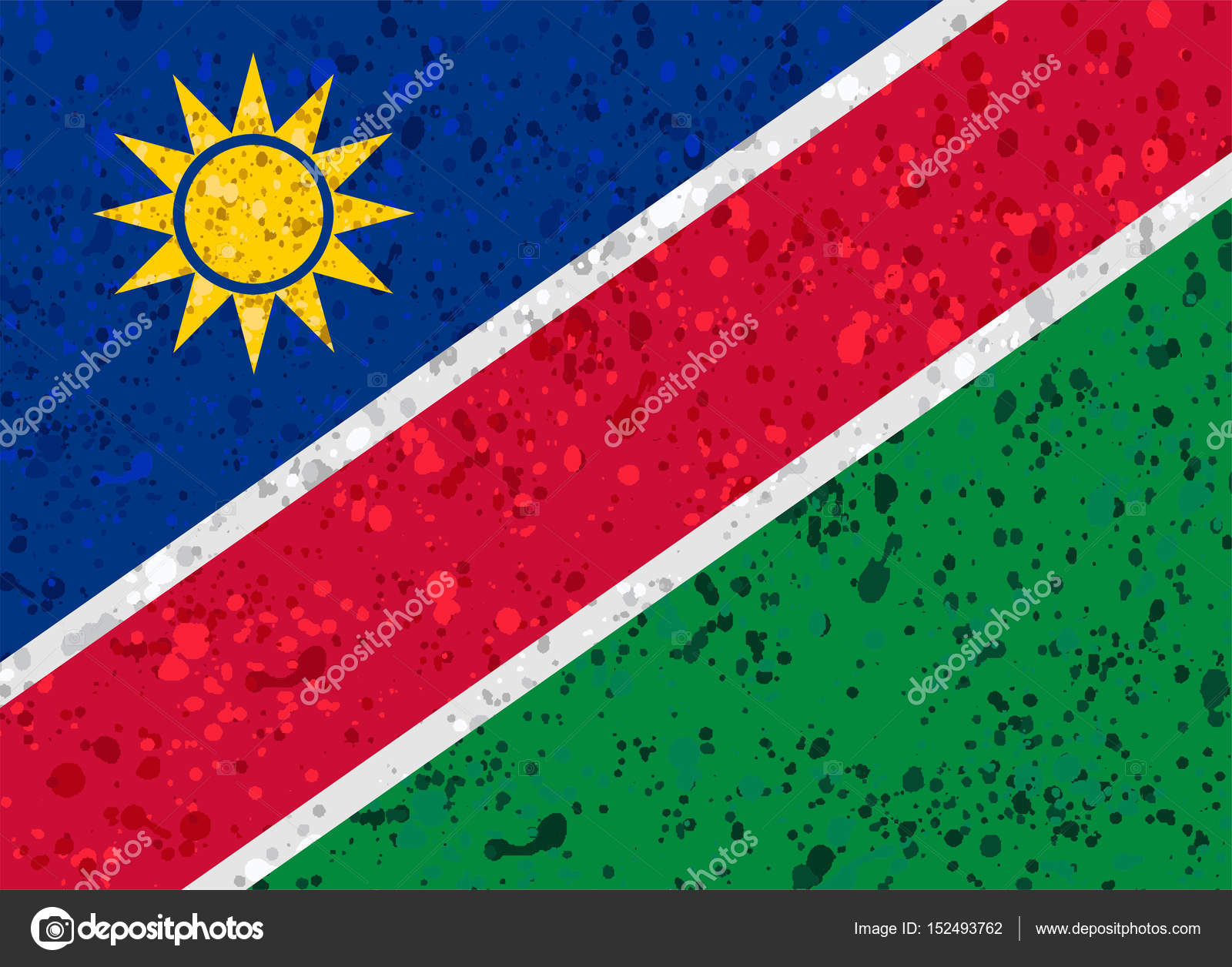 namibia flag grunge illustration — Stock Vector © noche0 #152493762