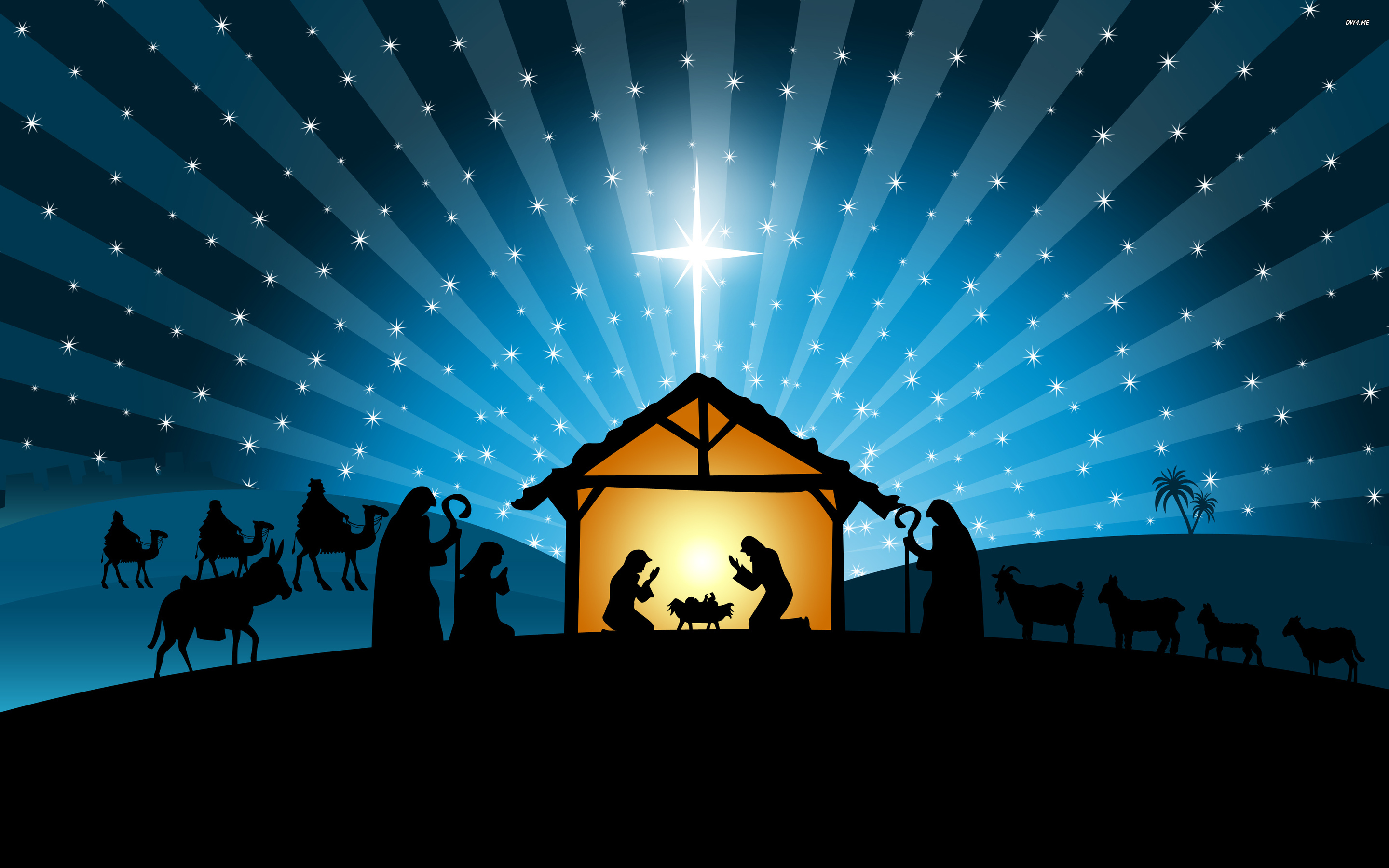 Christmas Nativity Scene Wallpaper - WallpaperSafari | A Very Merry ...