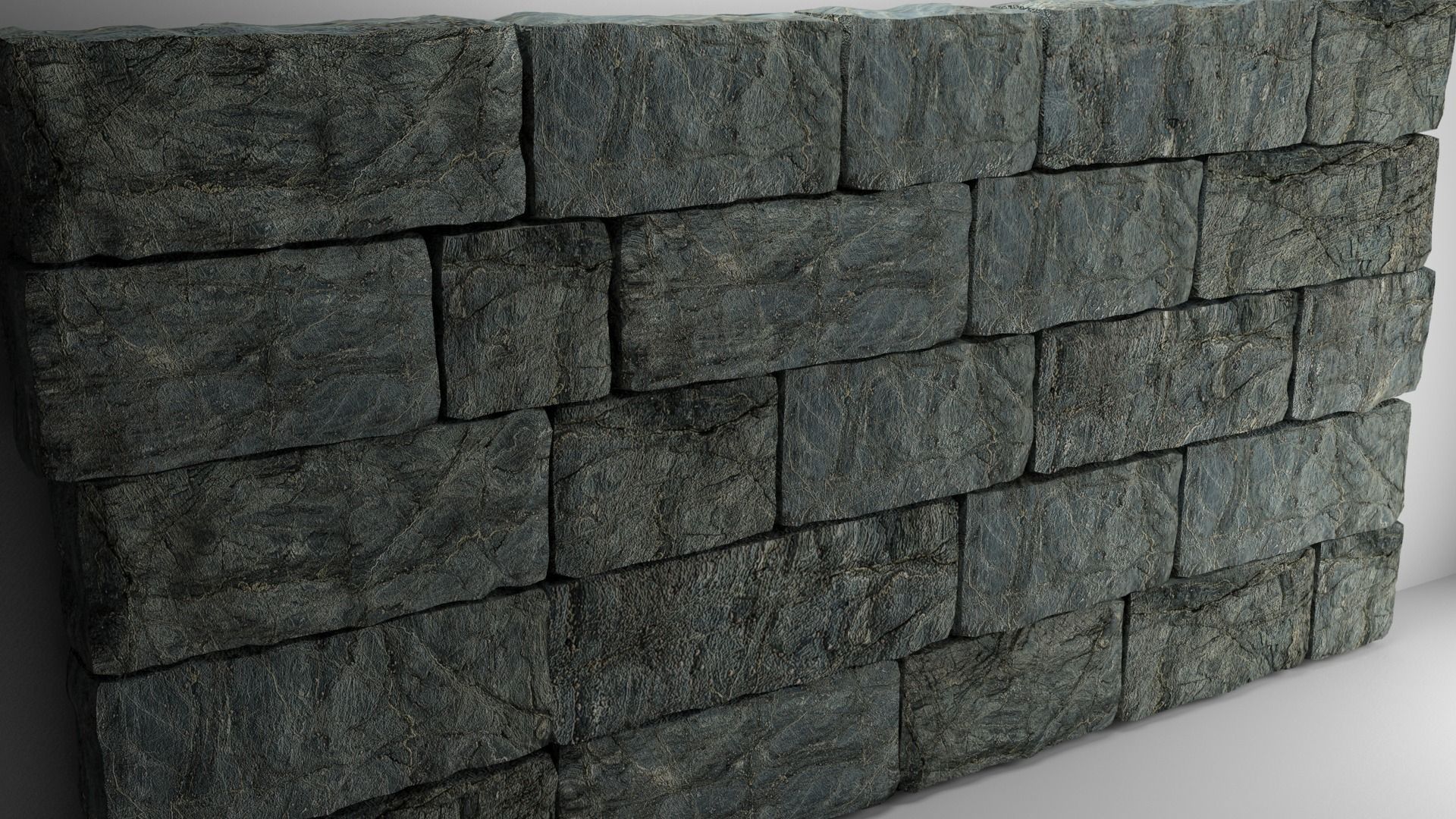 High Poly Natural Stone Wall 3D model | CGTrader