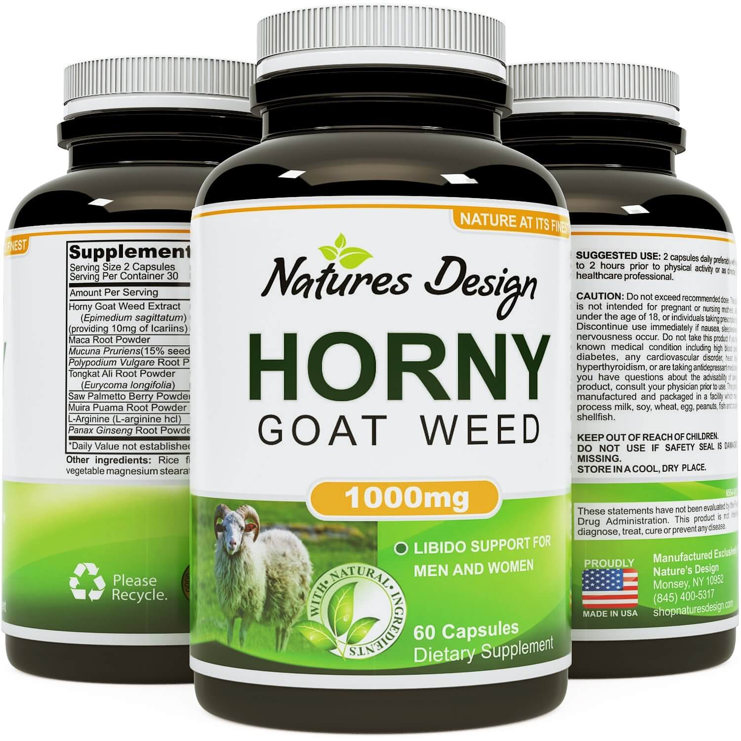 Horny Goat Weed Libido Supplement - Shop Natures Design. 