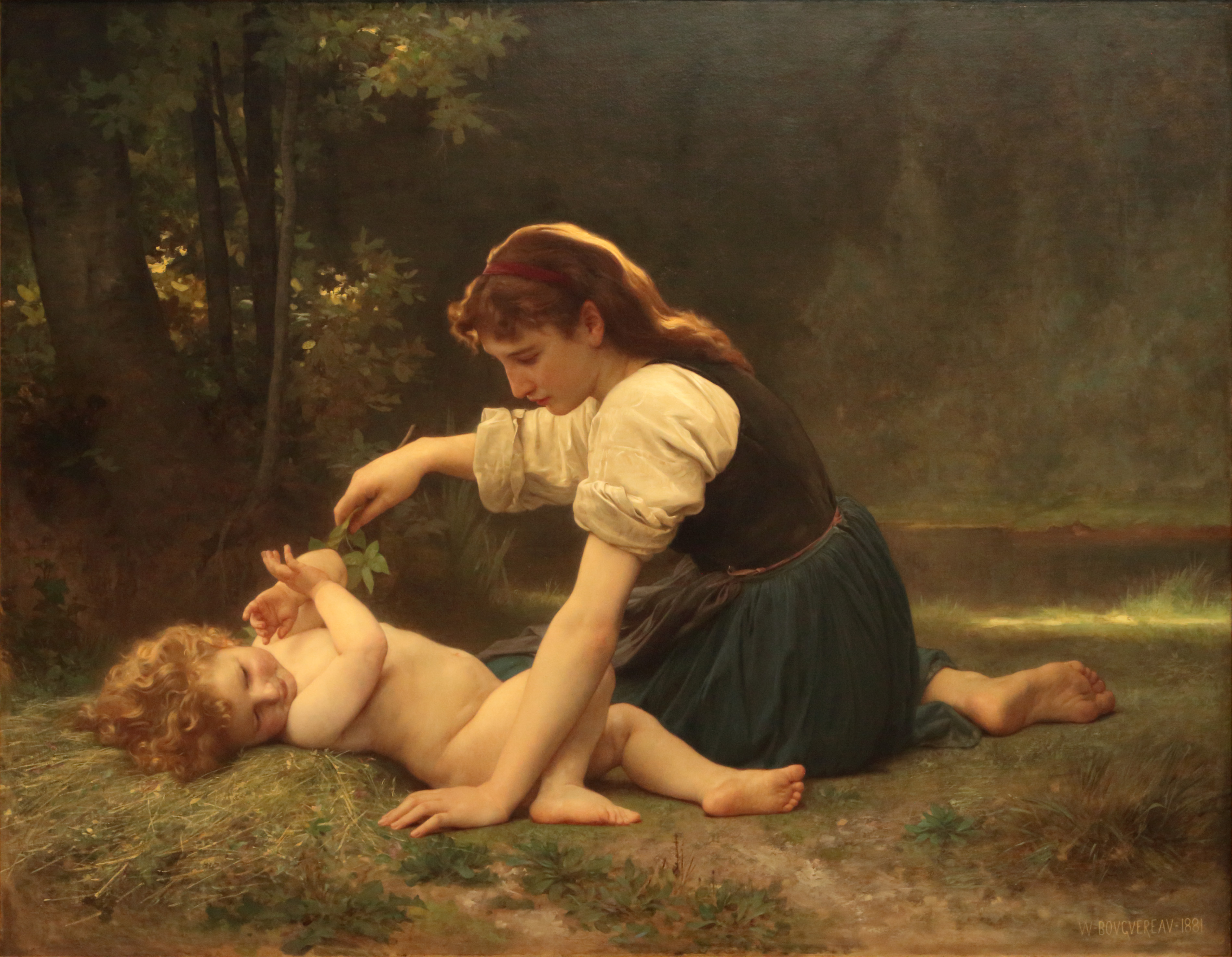 File:William-Adolphe Bouguereau (1825-1905) - Nature's Fan- Girl ...