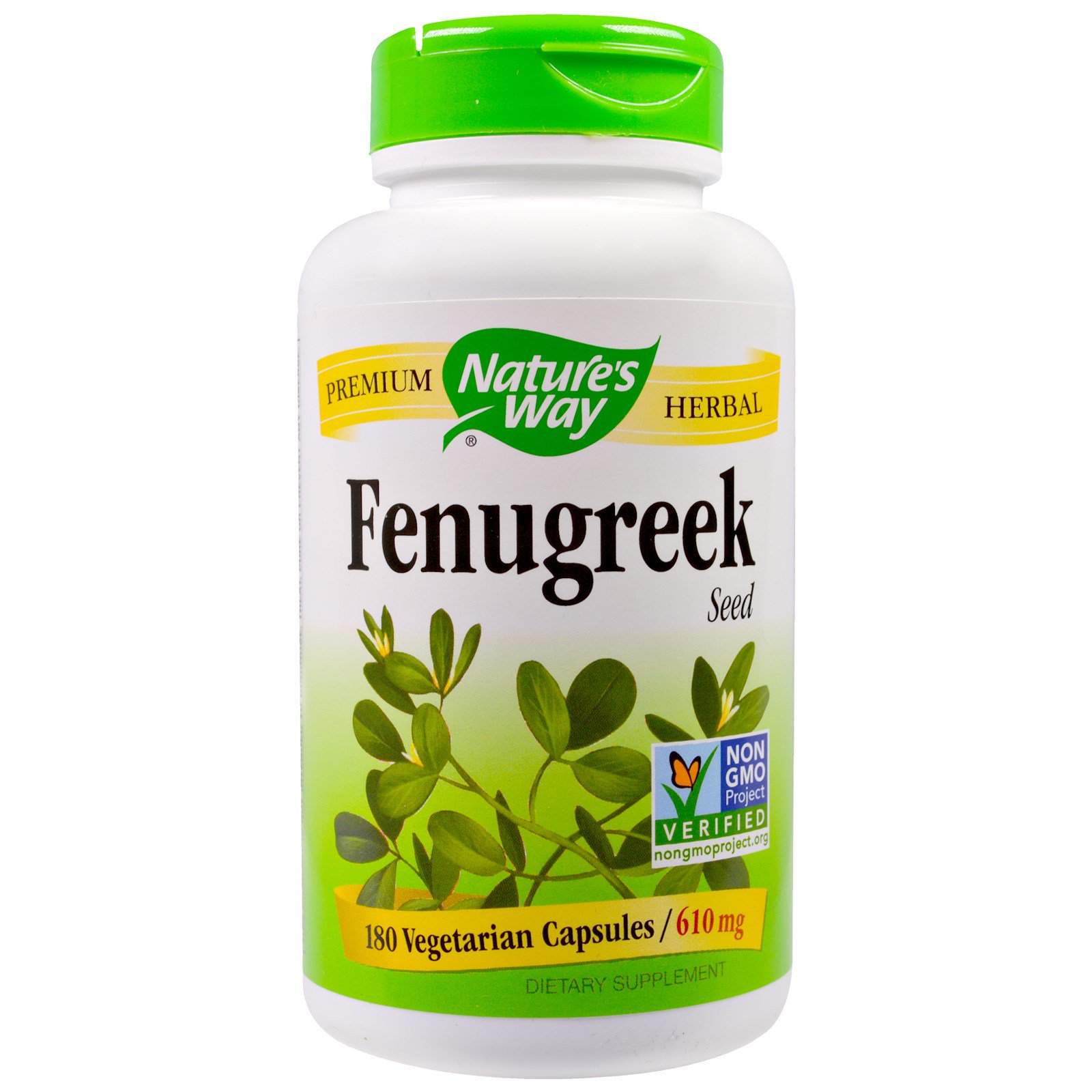 Nature's Way, Fenugreek Seed, 610 mg, 180 Veggie Caps - iHerb.com