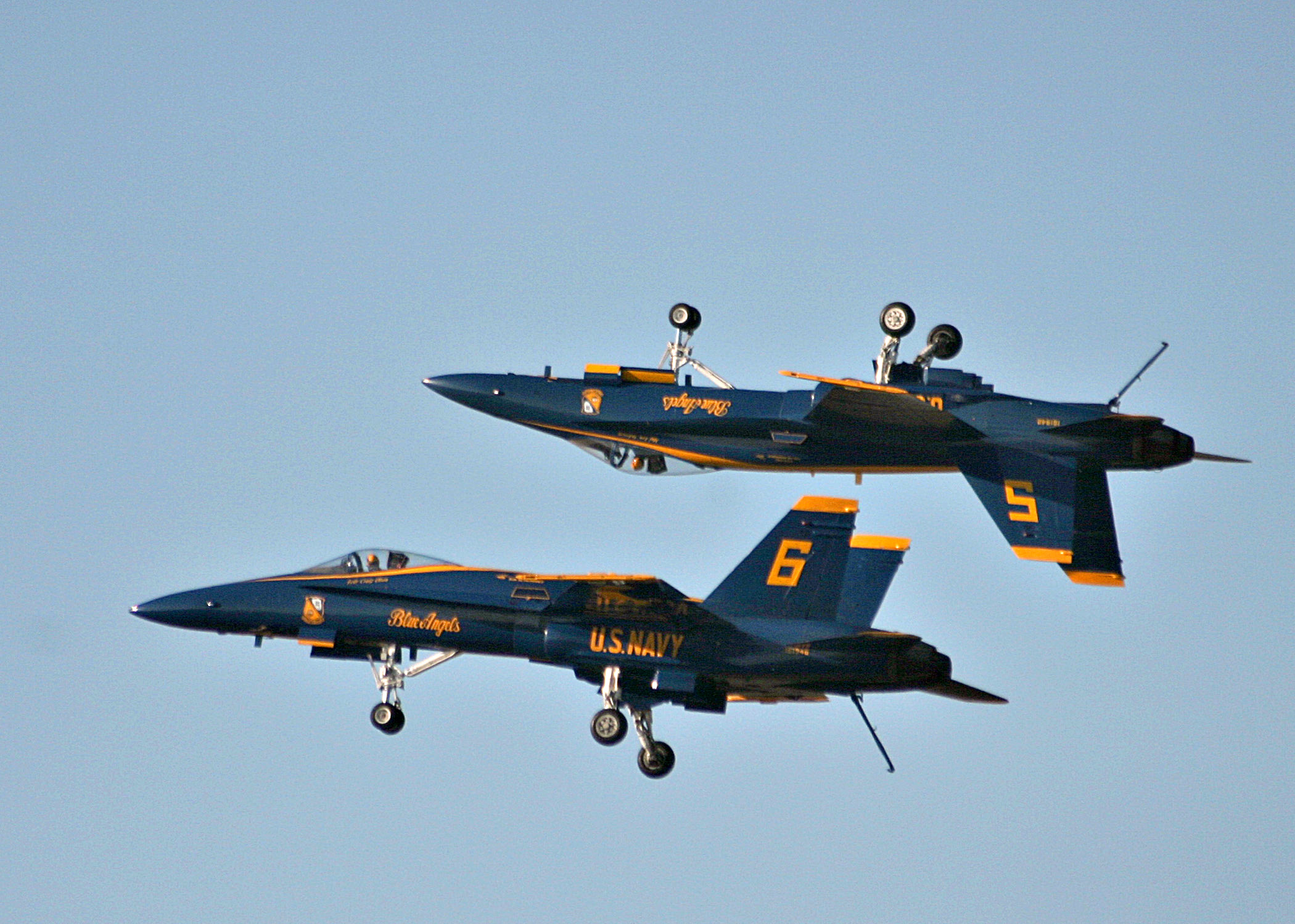 File:US Navy 041112-N-4204E-346 Two F-A-18A Hornets assigned to the ...