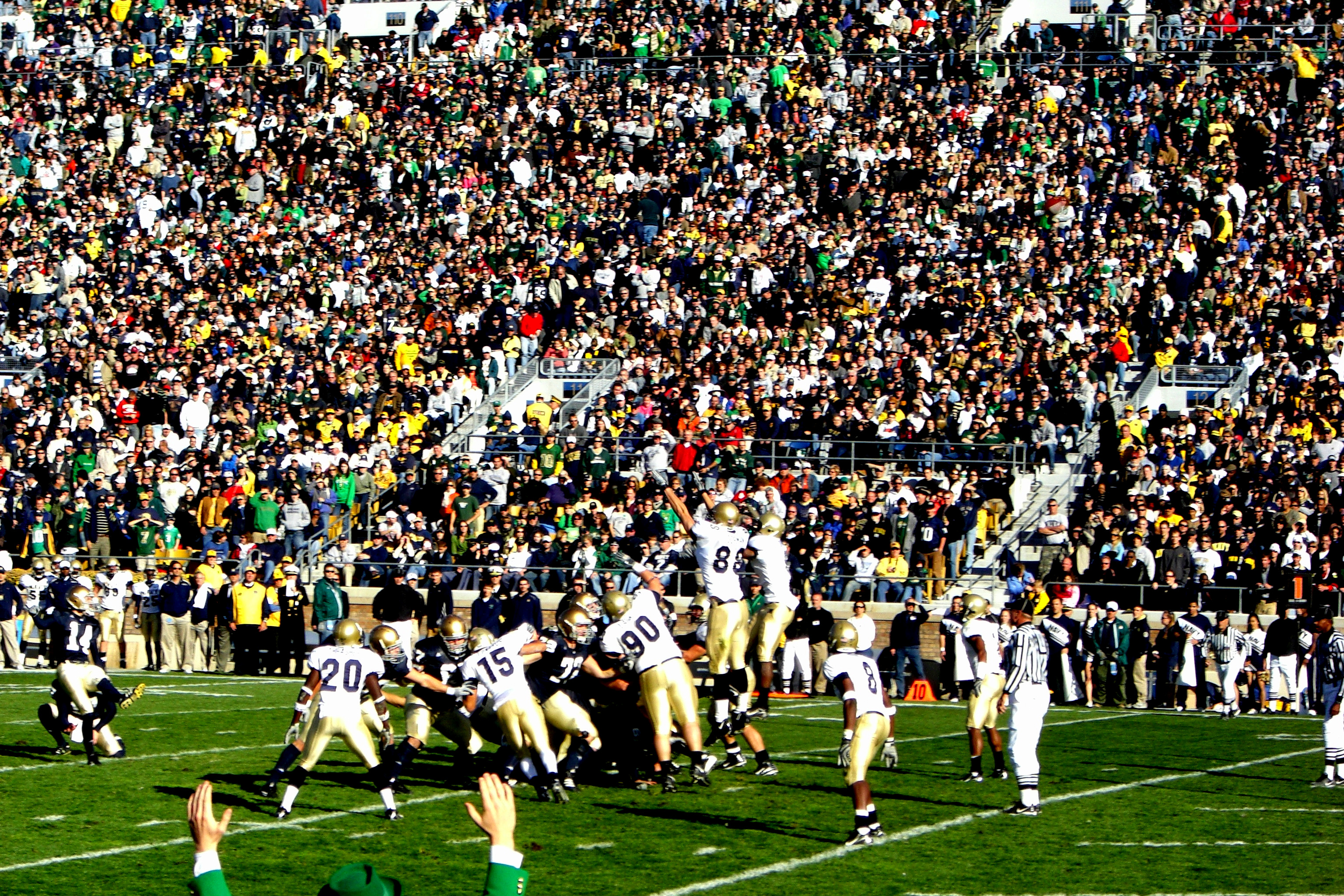 Nd football game photo