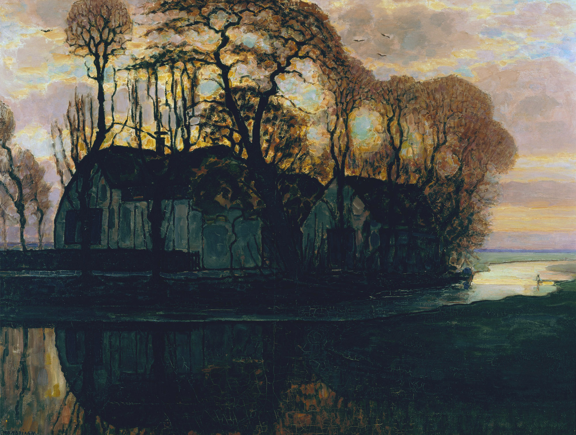 File:Farm Near Duivendrecht, in the Evening by Piet Mondrian.jpg ...