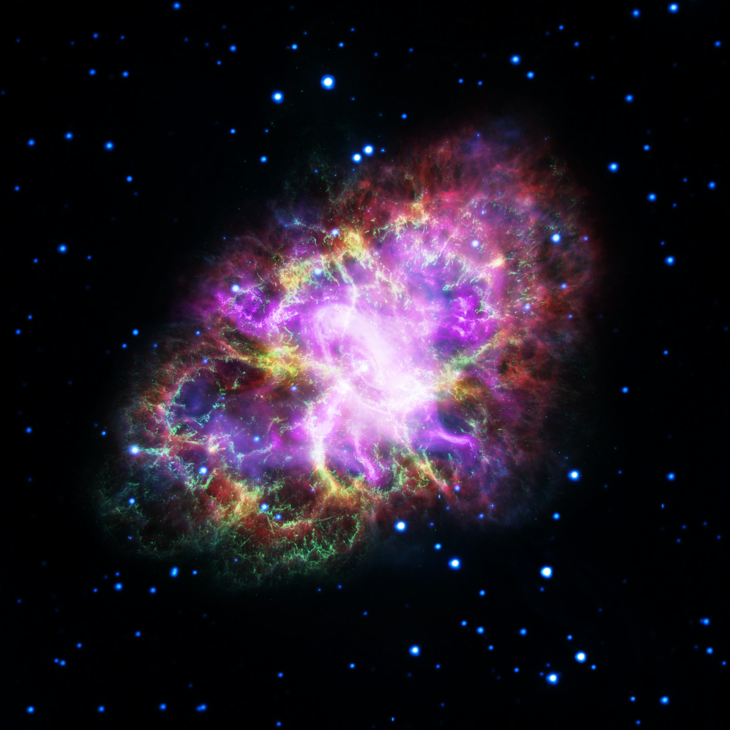 Observatories combine to crack open the Crab Nebula