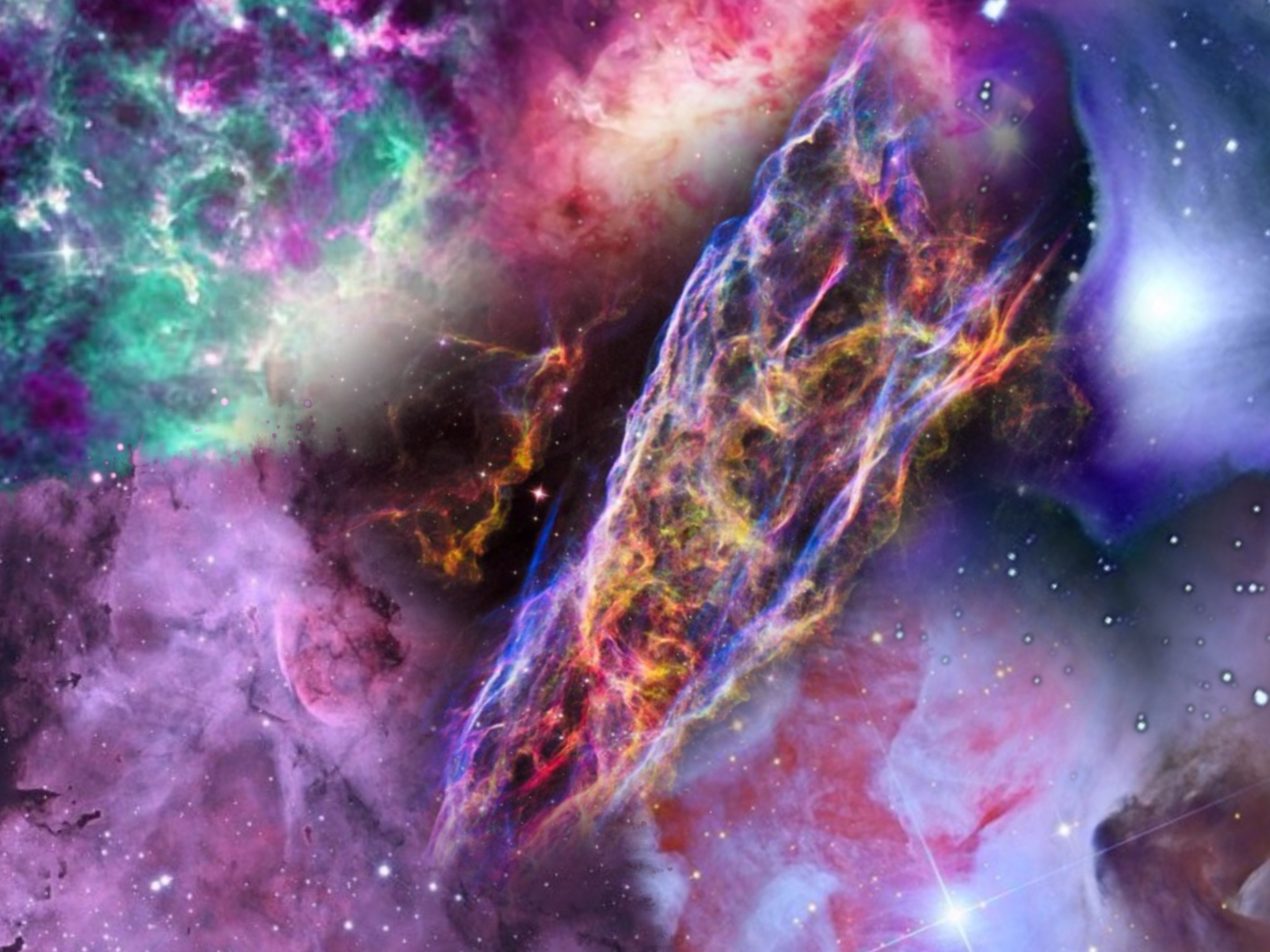 Вселенная астрофизика. Разноцветные туманности. Разноцветная Вселенная. Вселенная и космос. Нереальный космос.