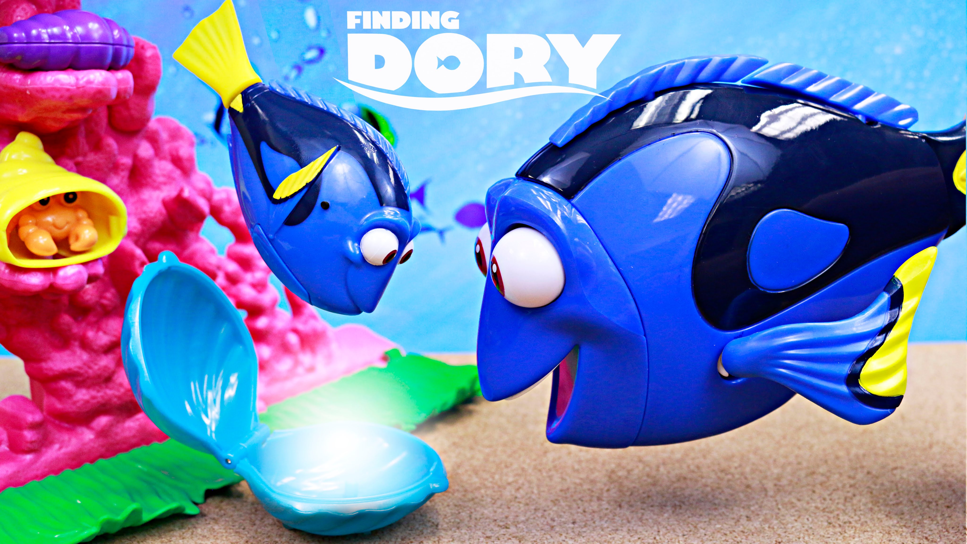 Finding Dory Giant Dory Fish with Finding Nemo and Magic Sea Shell ...