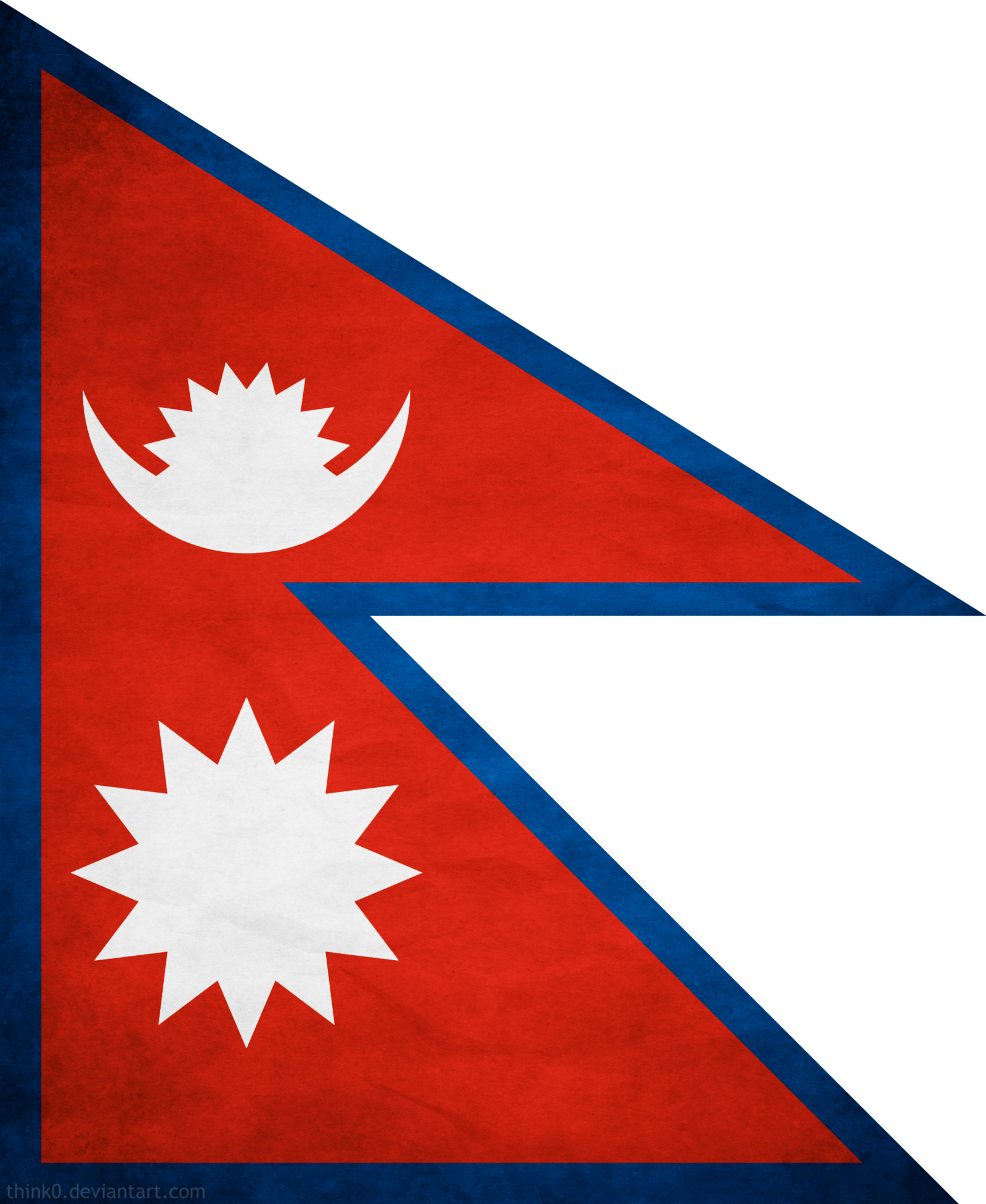 Nepal Flag Grunge by think0 on DeviantArt