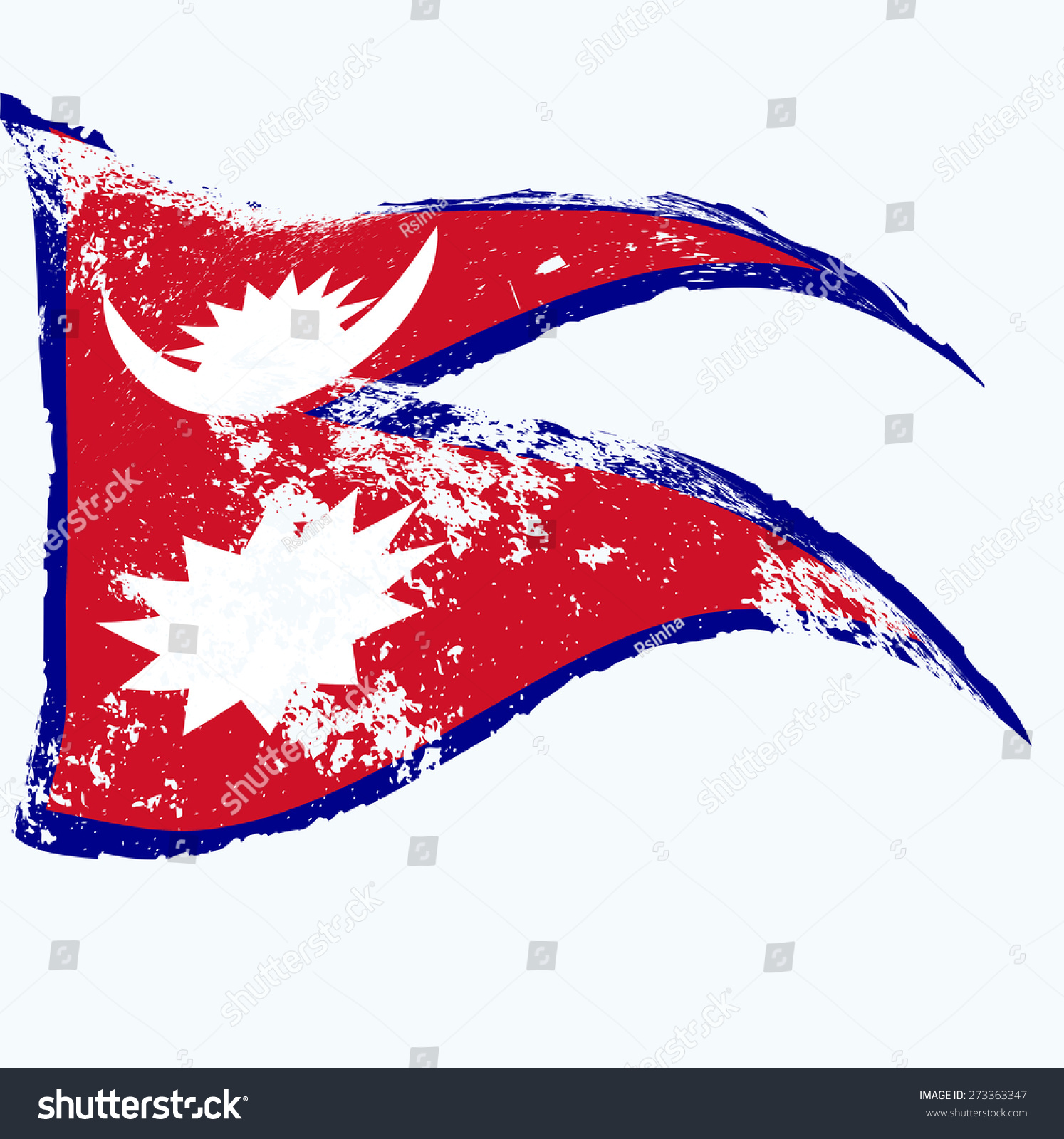 Nepal Flag Grunge Stock Vector (2018) 273363347 - Shutterstock