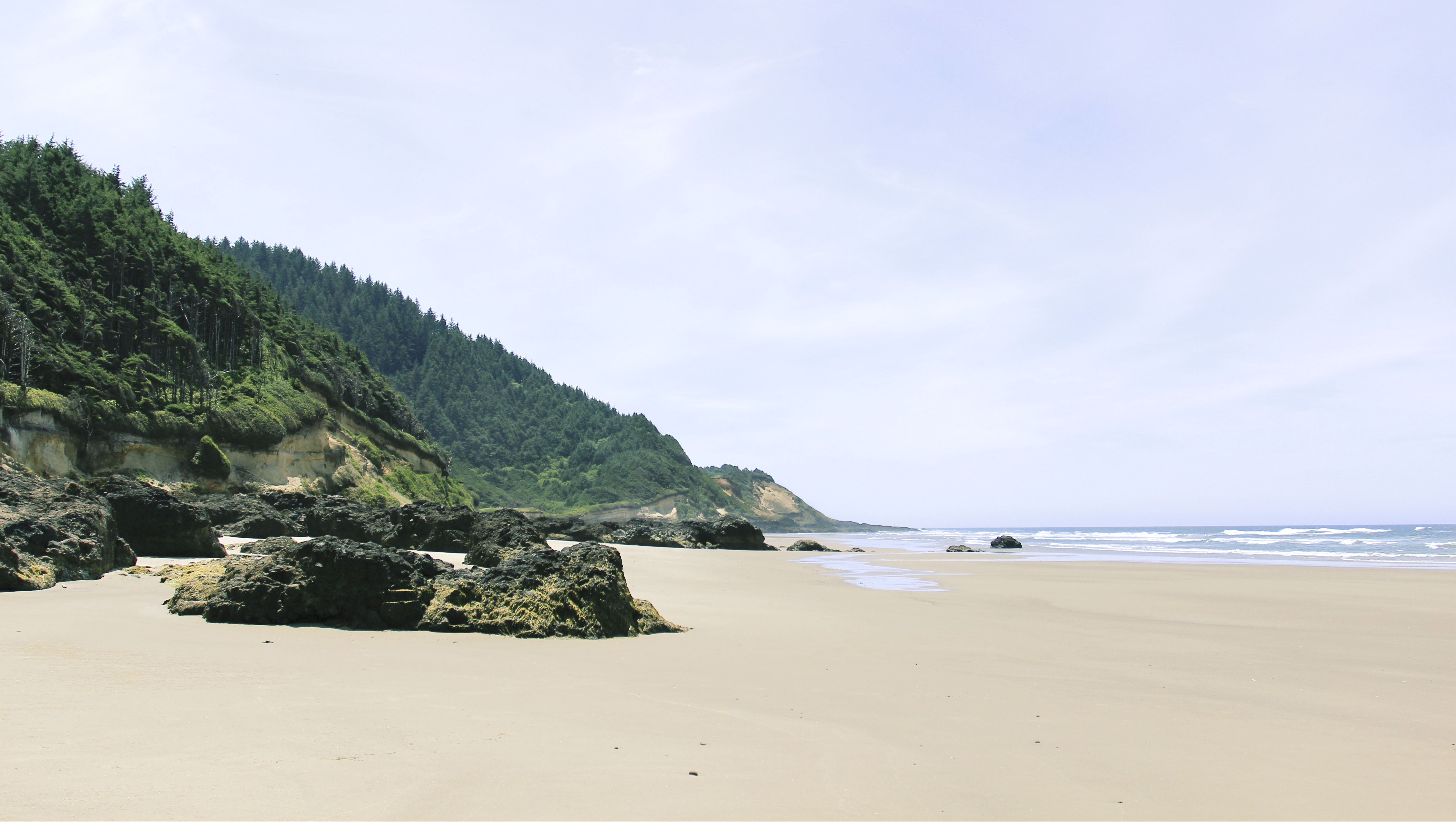 Neptune Beach Oregon, Bay, Beach, Coast, Landscape, HQ Photo