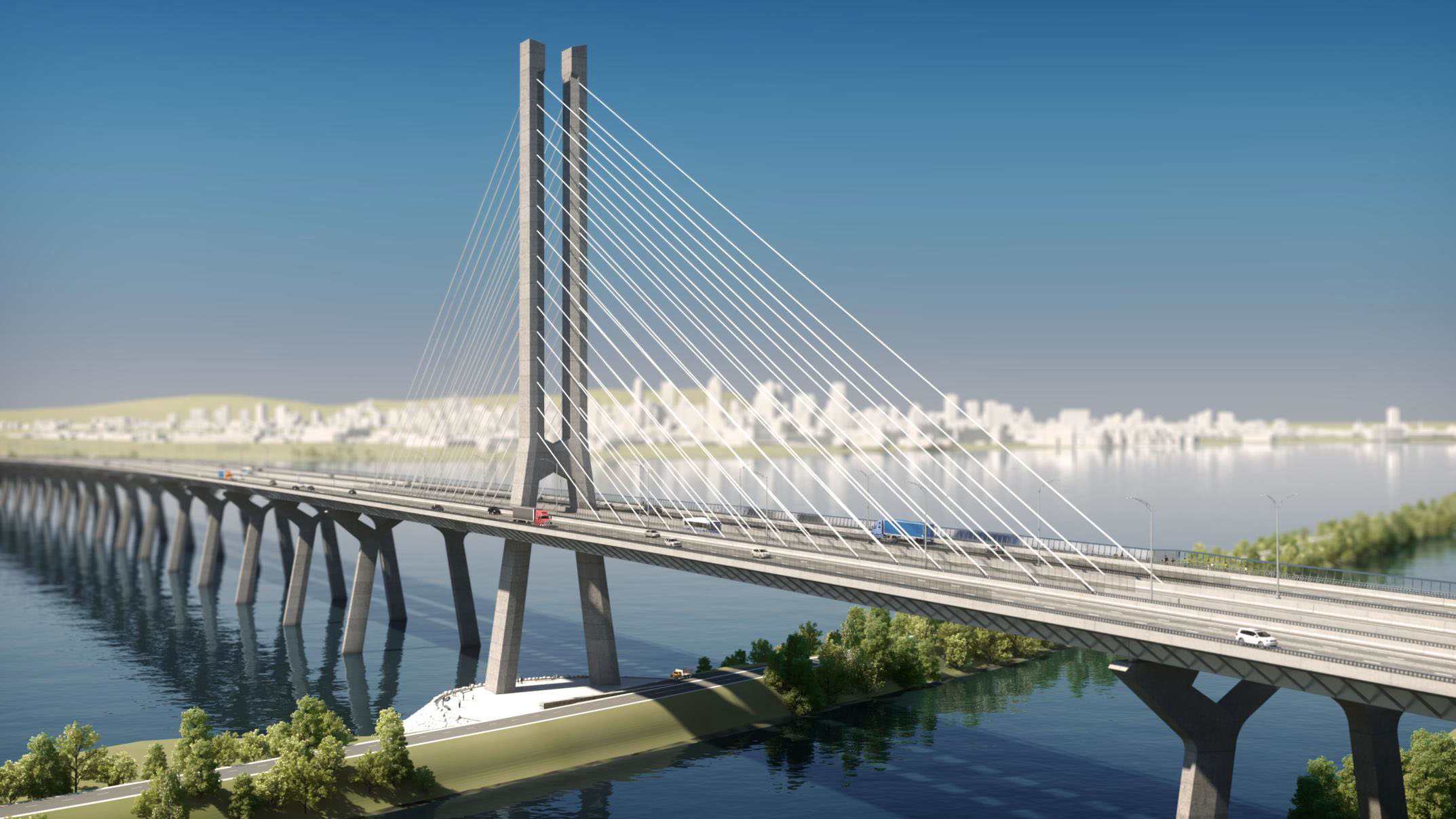 They the new bridge. Монреаль мост Шамплен. Самуэль де Шамплен мост. Мосты Канады. Новый Орлеан мост.