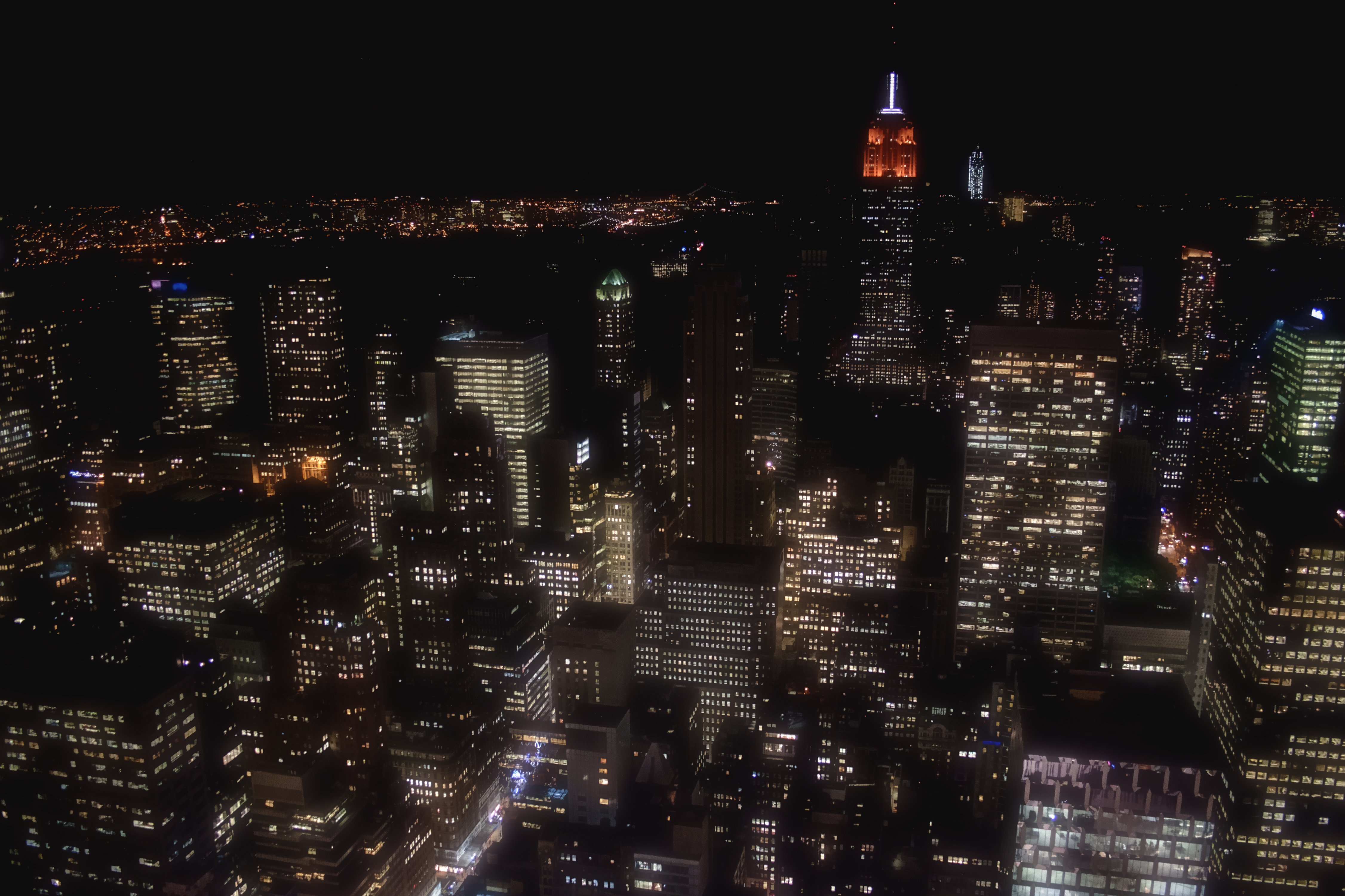 New york city at night photo