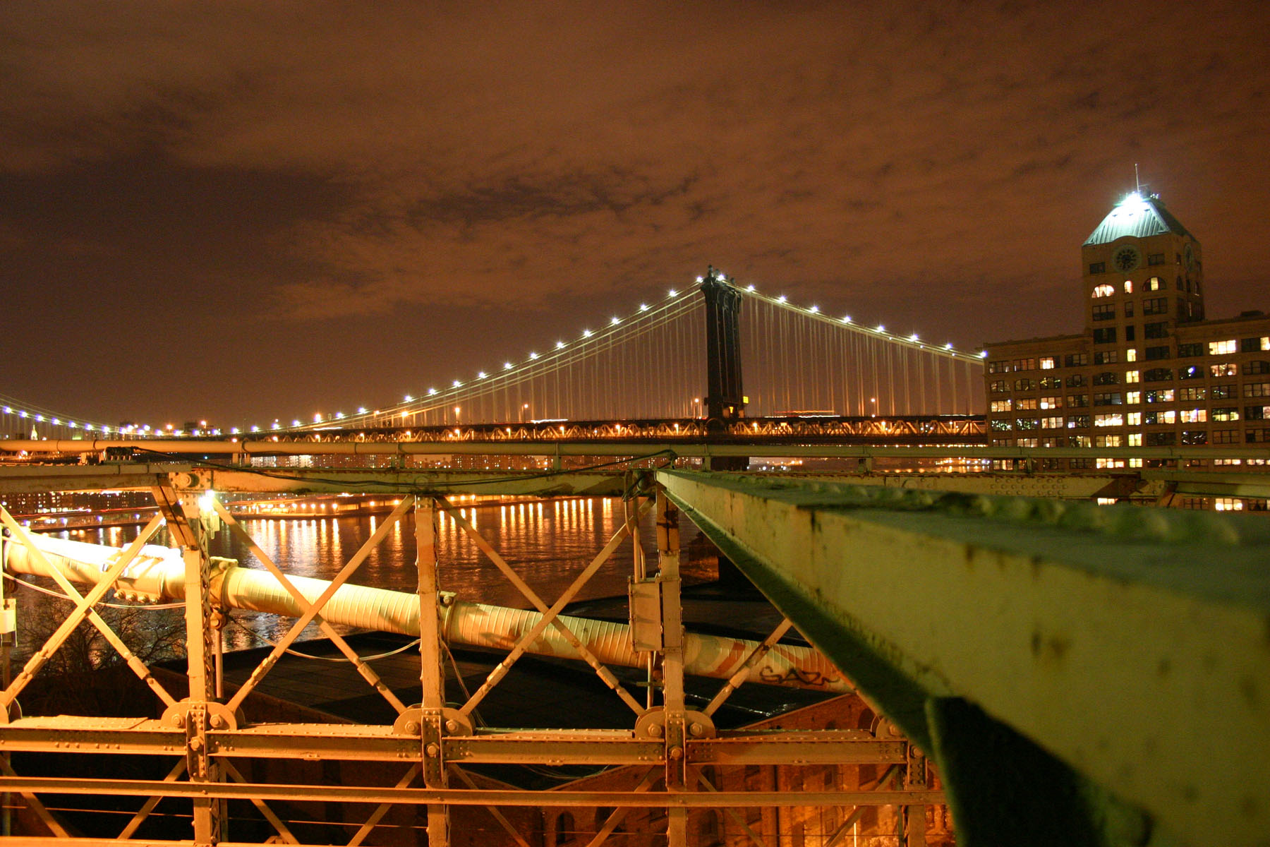 New york city by night photo
