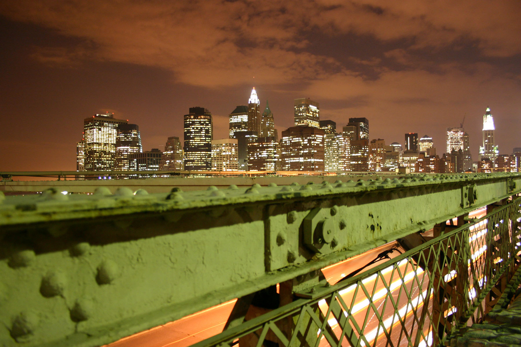 New york city by night photo