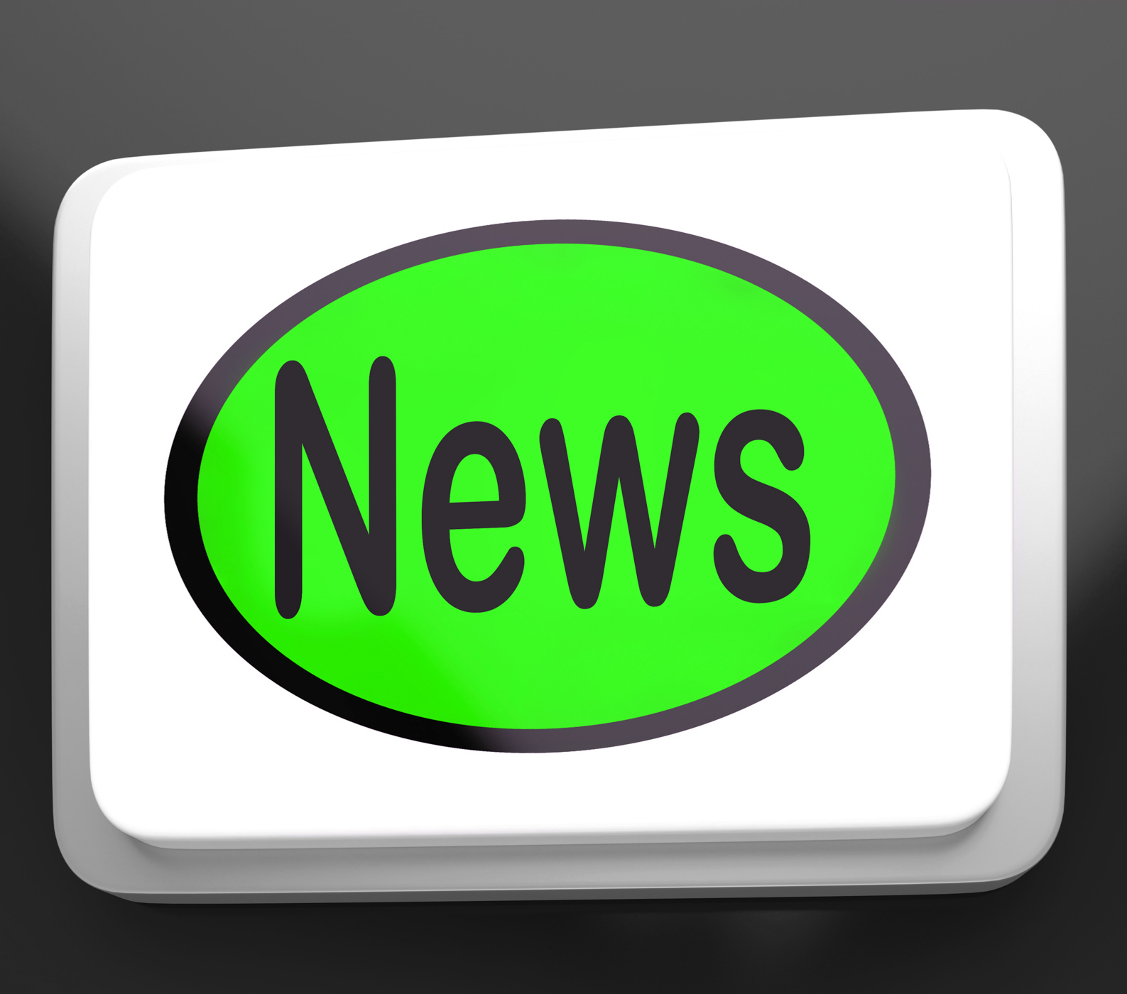 News button shows newsletter broadcast online photo