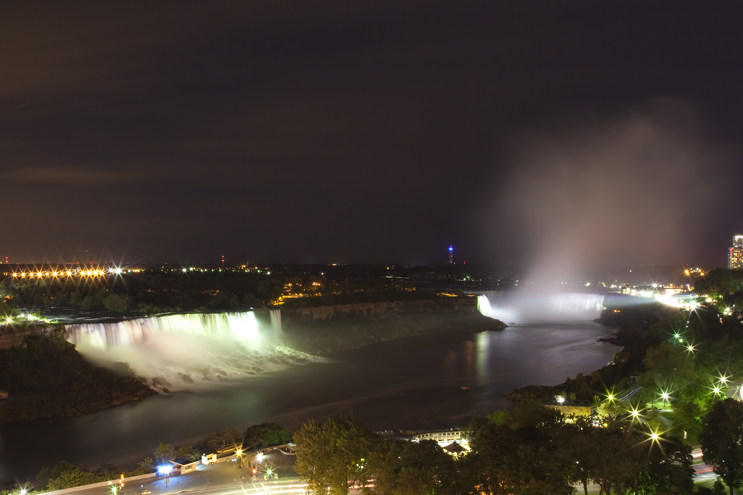 Niagara Falls, Beautiful, Romantic, Niagara, Night, HQ Photo