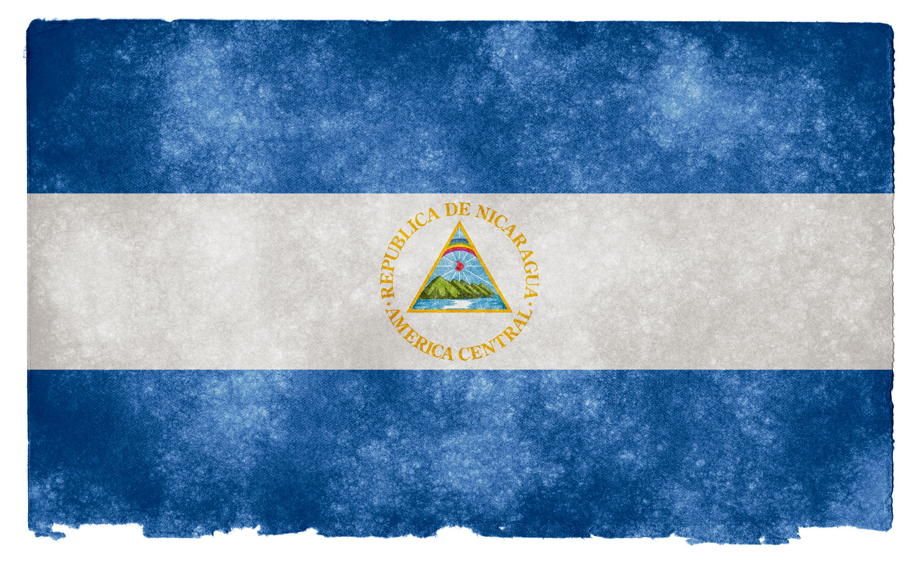 Nicaragua grunge flag photo