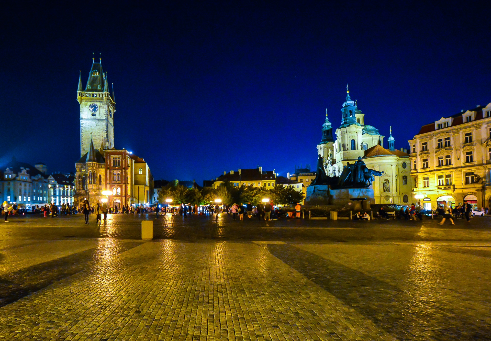 Prague At Night Free Stock Photo - Public Domain Pictures