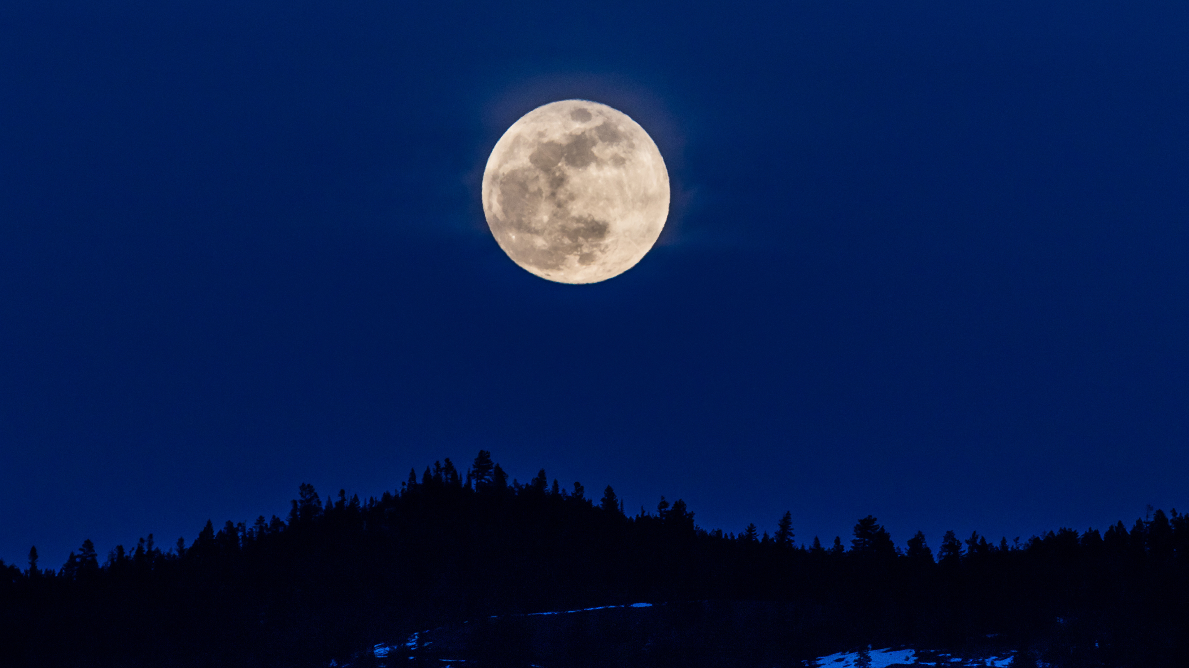 Photo Nature Moon night time 3840x2160