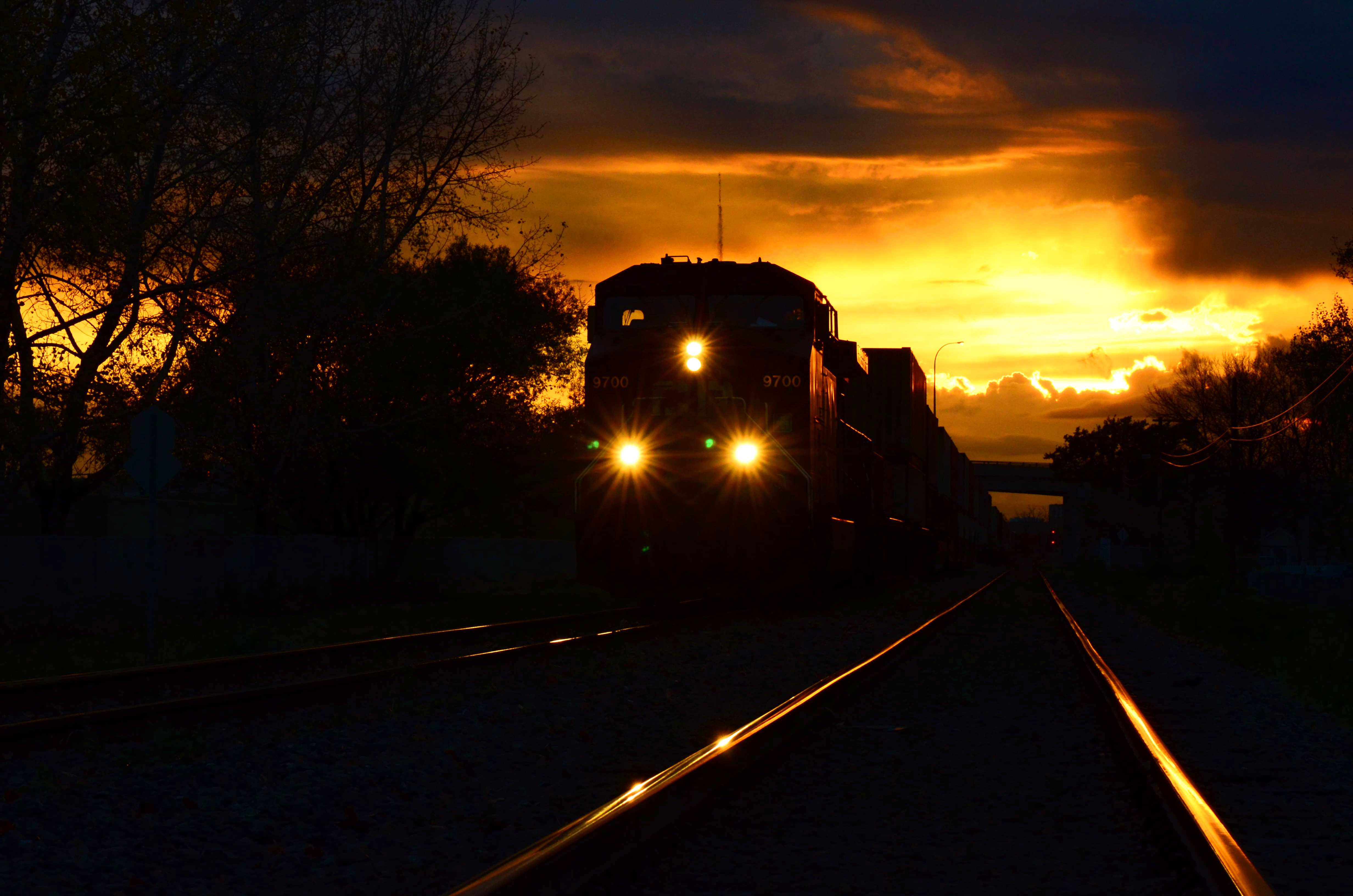 Night train photo