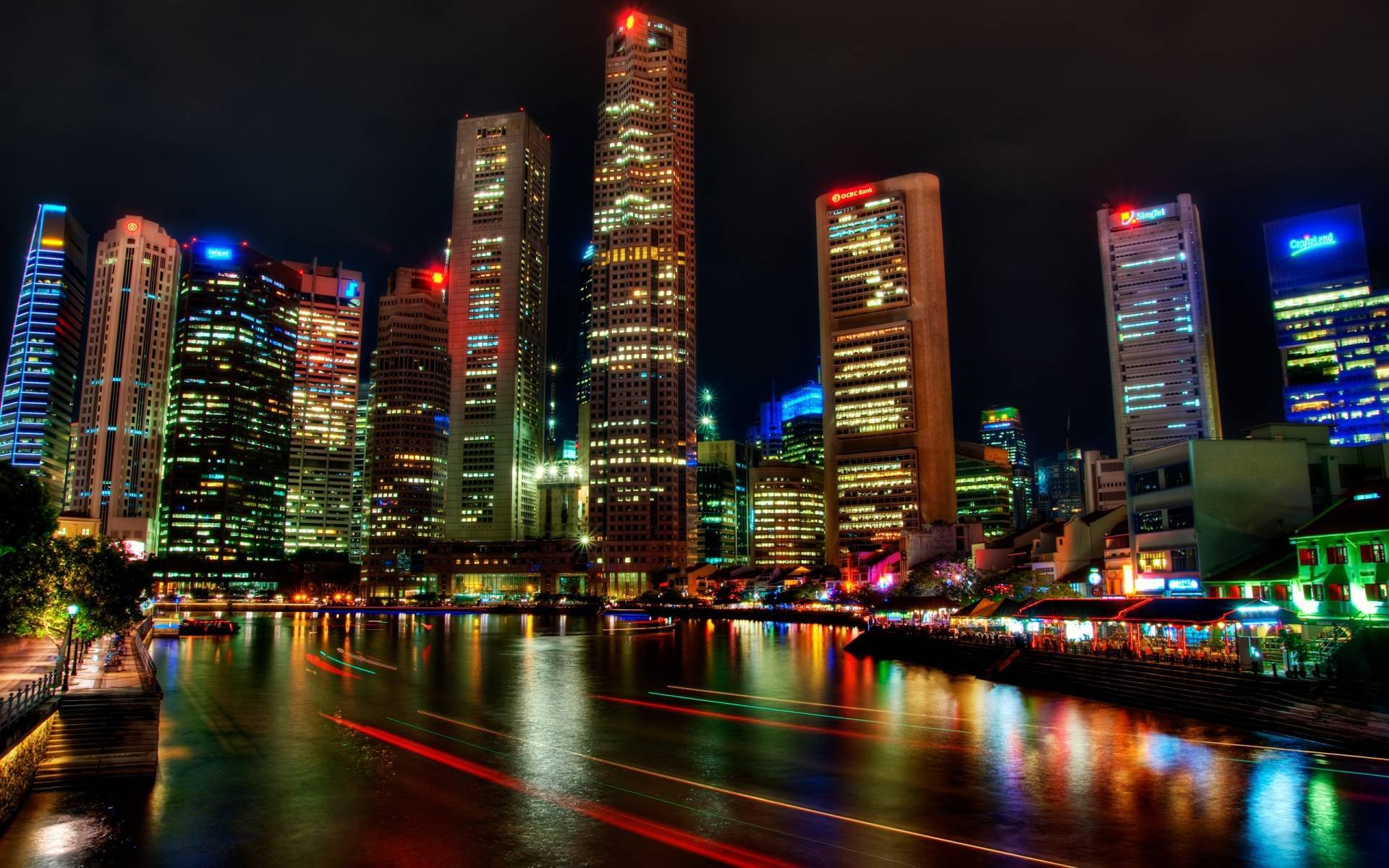 Singapore night view wallpaper | travel and world | Wallpaper Better