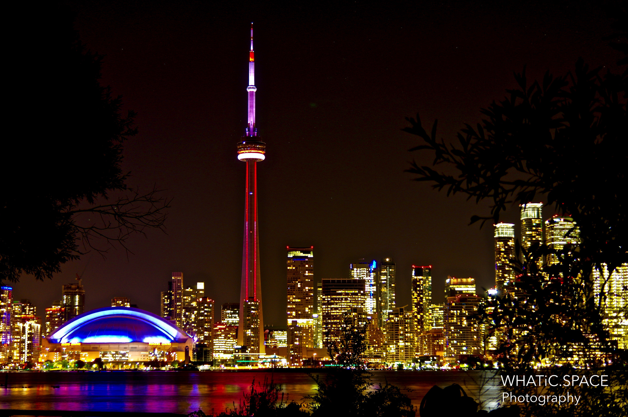 Toronto Island Night View – Dark & Lights Magic