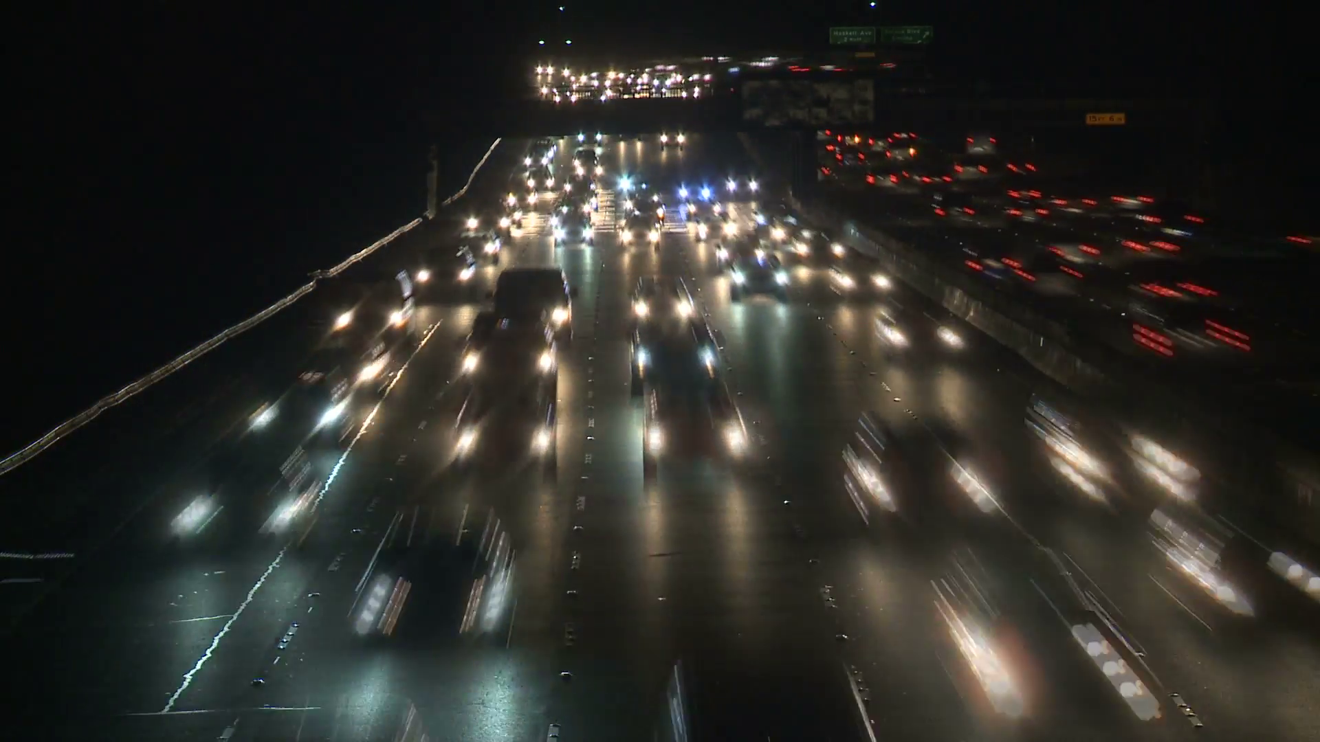 Nighttime speeding photo