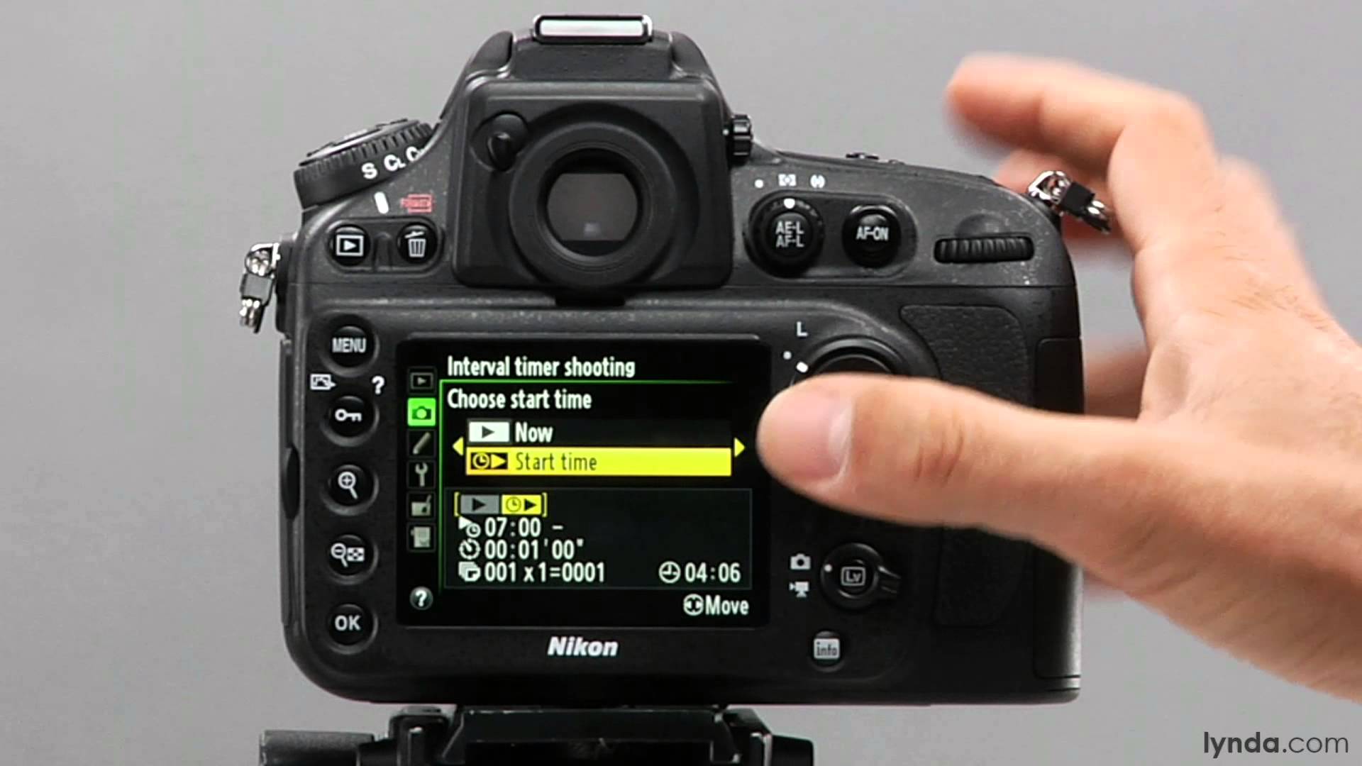 Nikon D800 tutorial: Interval timer | lynda.com - YouTube