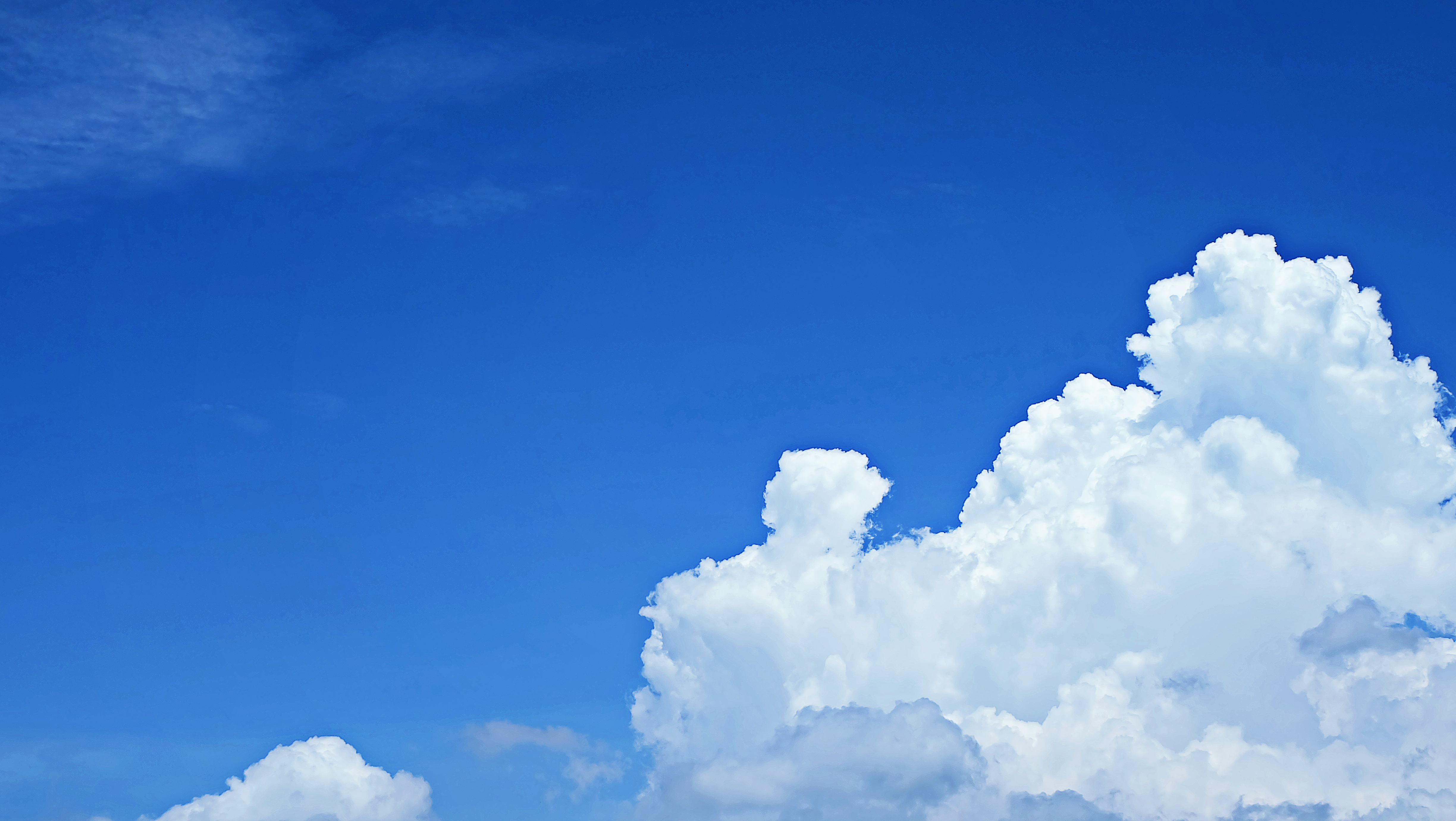 Free photo: Nimbus Clouds and Blue Sky - Atmosphere, Blue, Blue sky