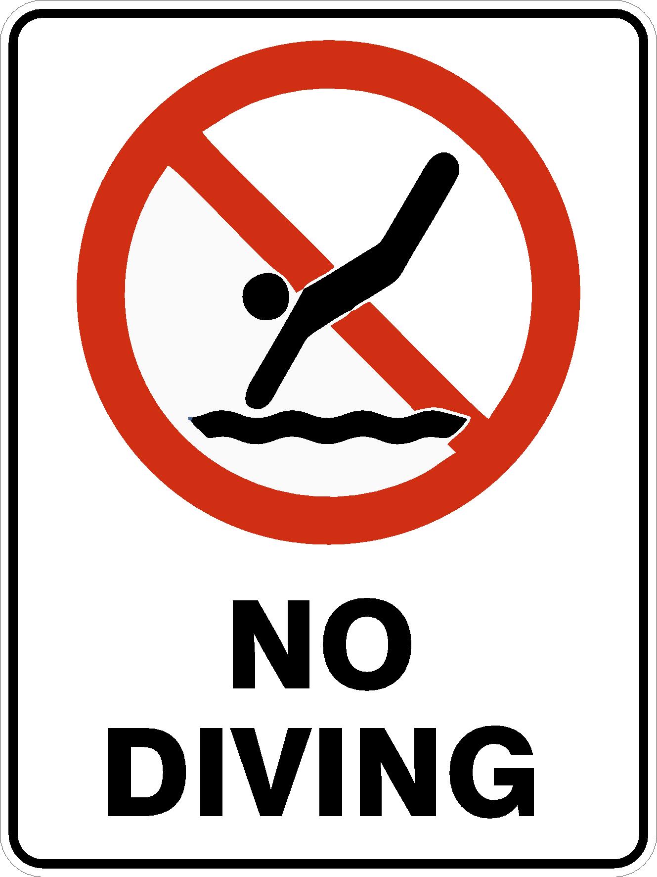 No diving photo